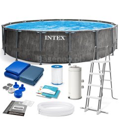 Basen stelażowy ogrodowy 457 x 122 cm 12w1 INTEX 26742