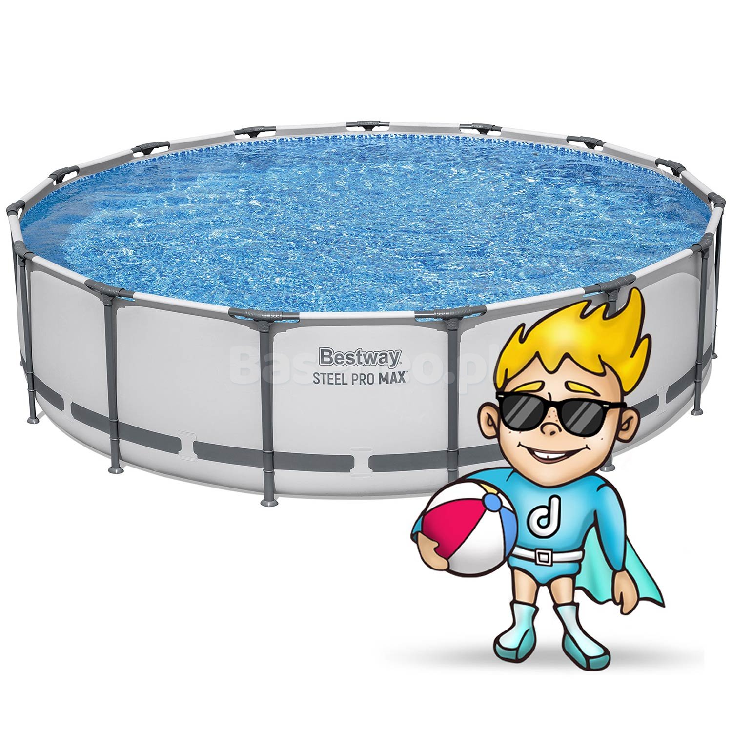 Basen stelażowy ogrodowy 457 x 107 cm 18w1 Bestway 56488