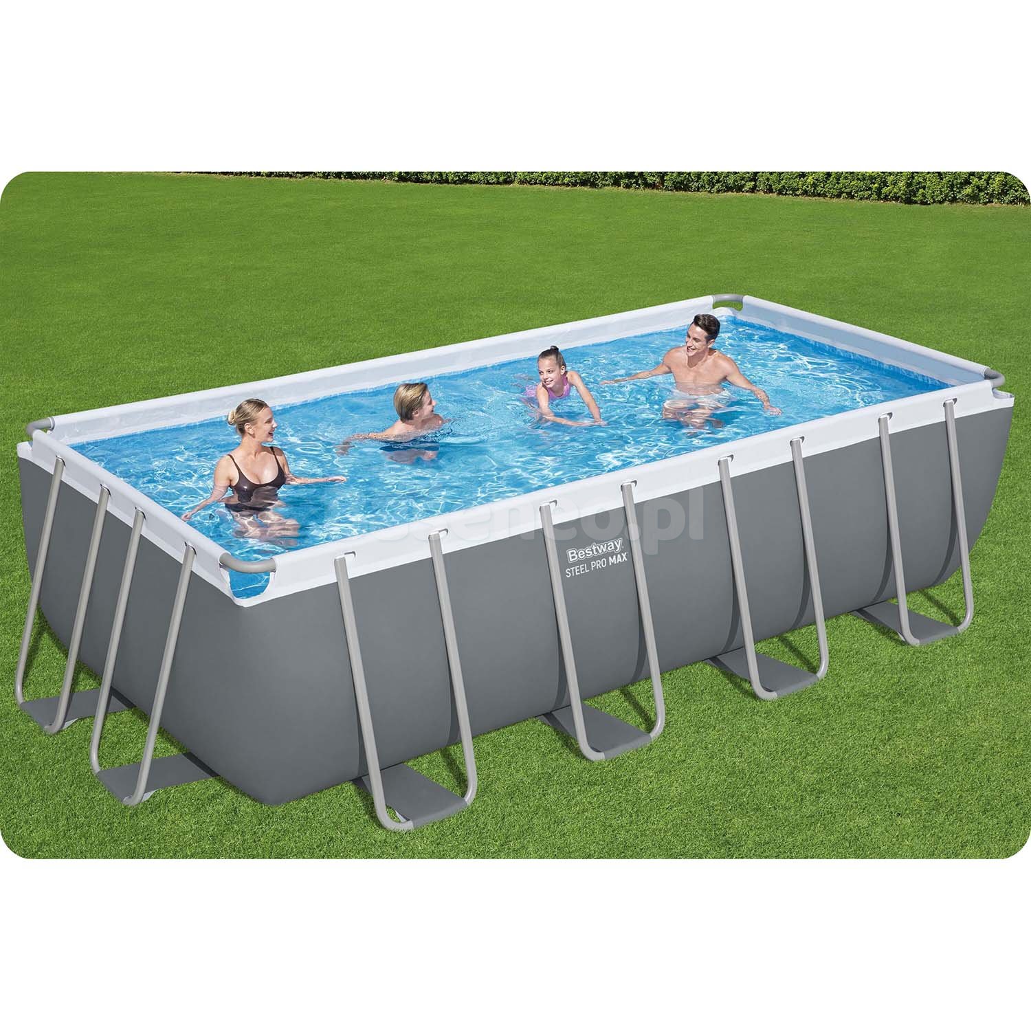 Basen stelażowy ogrodowy 488 x 244 x 122 cm 11w1 Bestway 56671N