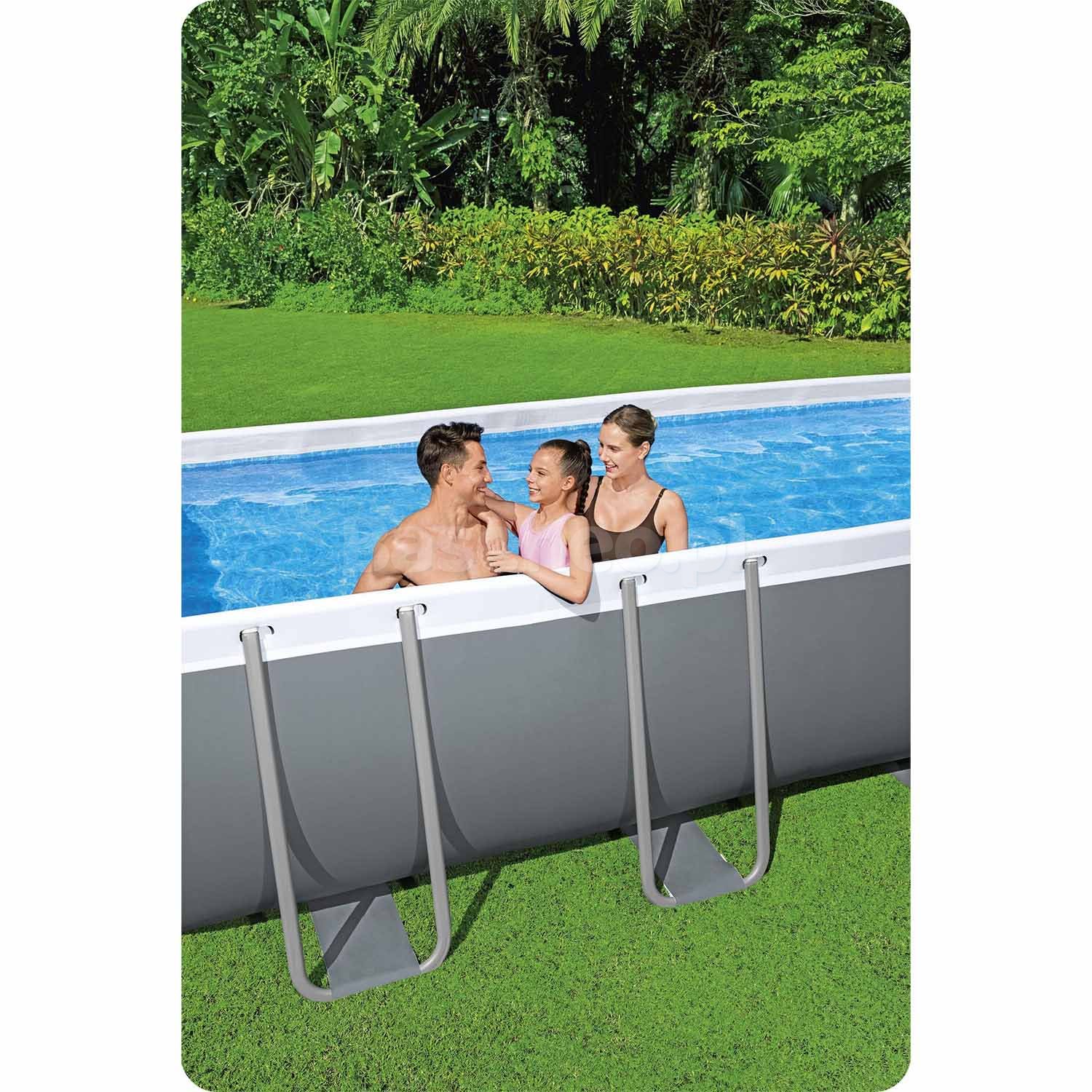 Basen stelażowy ogrodowy 488 x 244 x 122 cm 11w1 Bestway 56671N