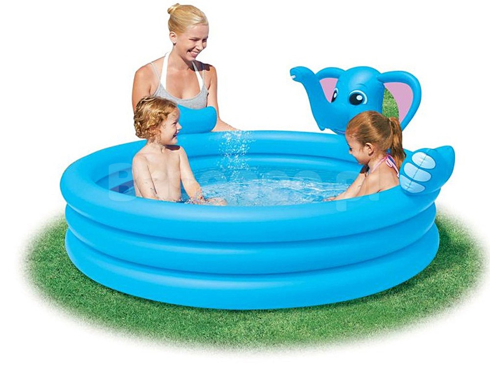 Basen z fontanną słonik 152 x 152 x 74 cm Bestway 53048