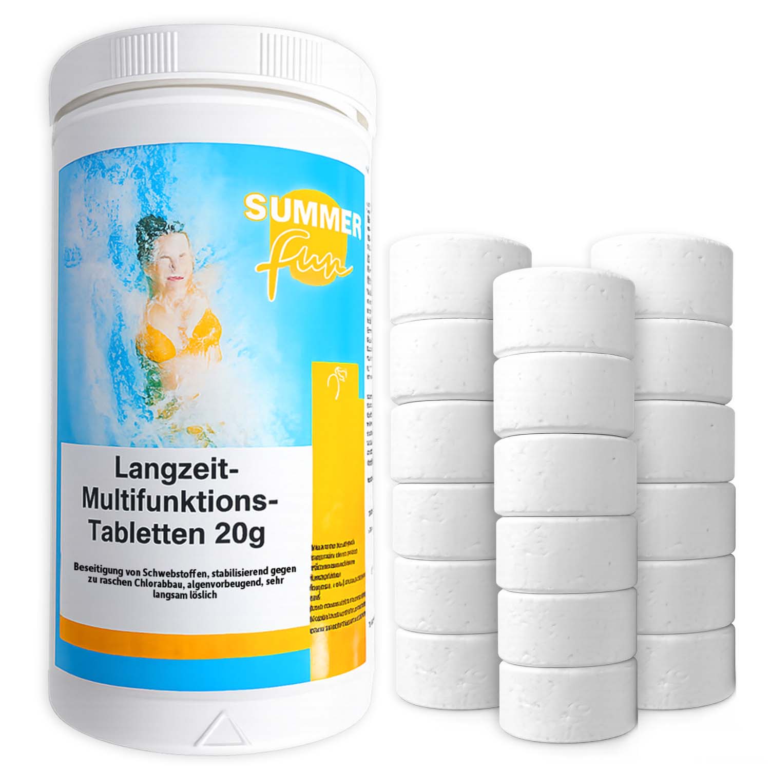 Chlor do basenu tabletki multifunkcyjne 20g - 1kg