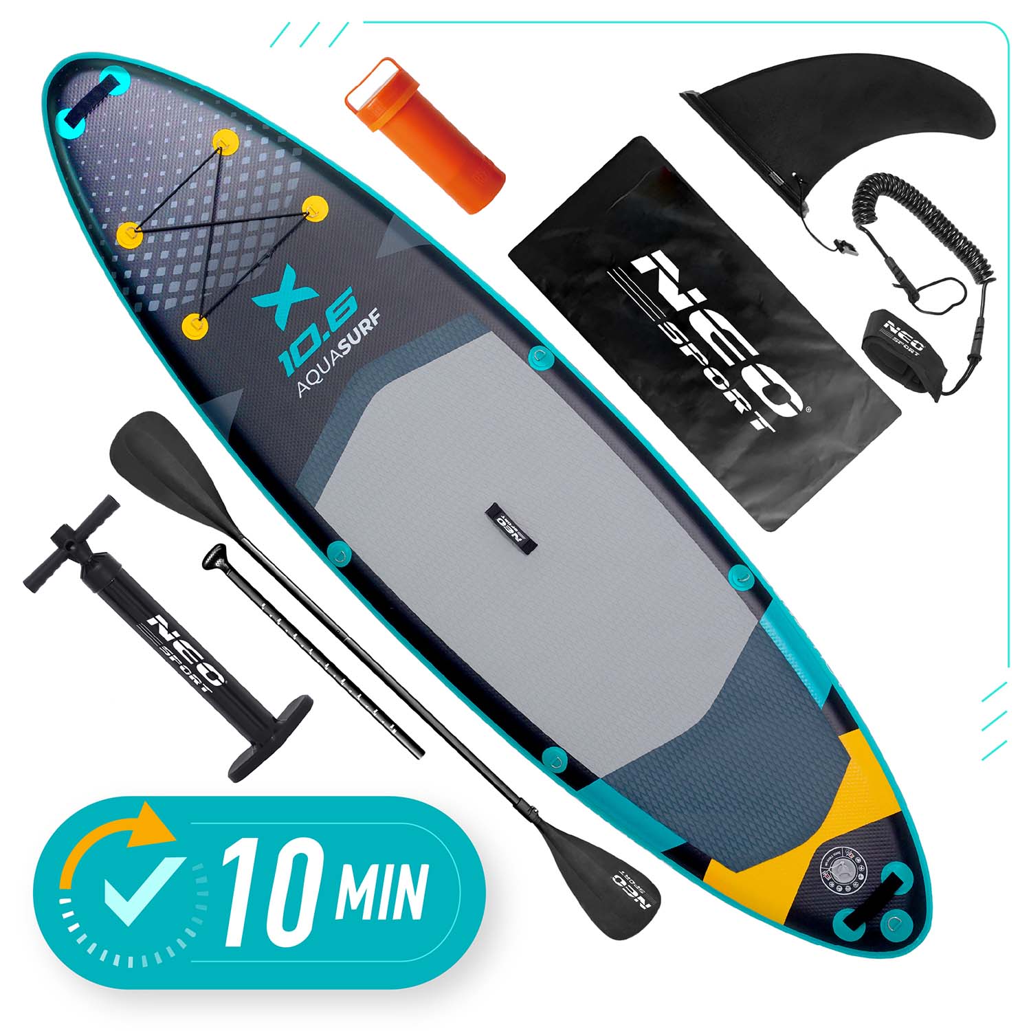 Deska SUP Aquasurf 320 x 84 x 15 cm Neo-Sport 170207