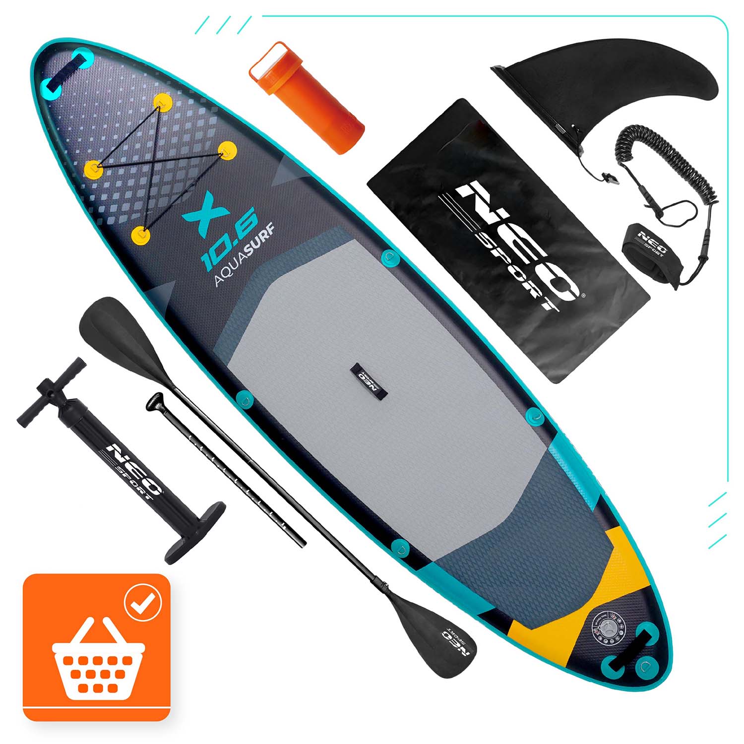 Deska SUP Aquasurf 320 x 84 x 15 cm Neo-Sport 170207