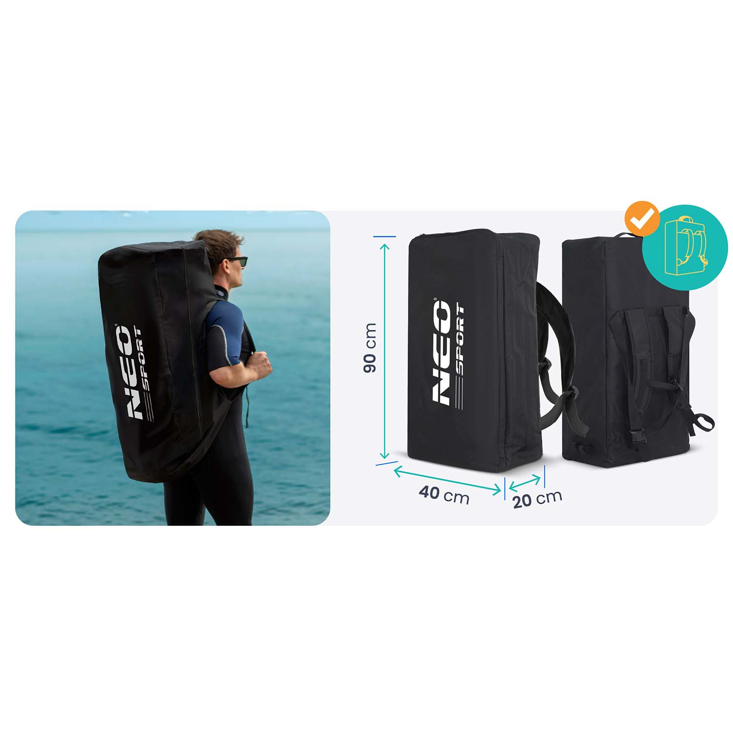 Deska SUP Aquasurf 320 x 84 x 15 cm Neo-Sport 170207