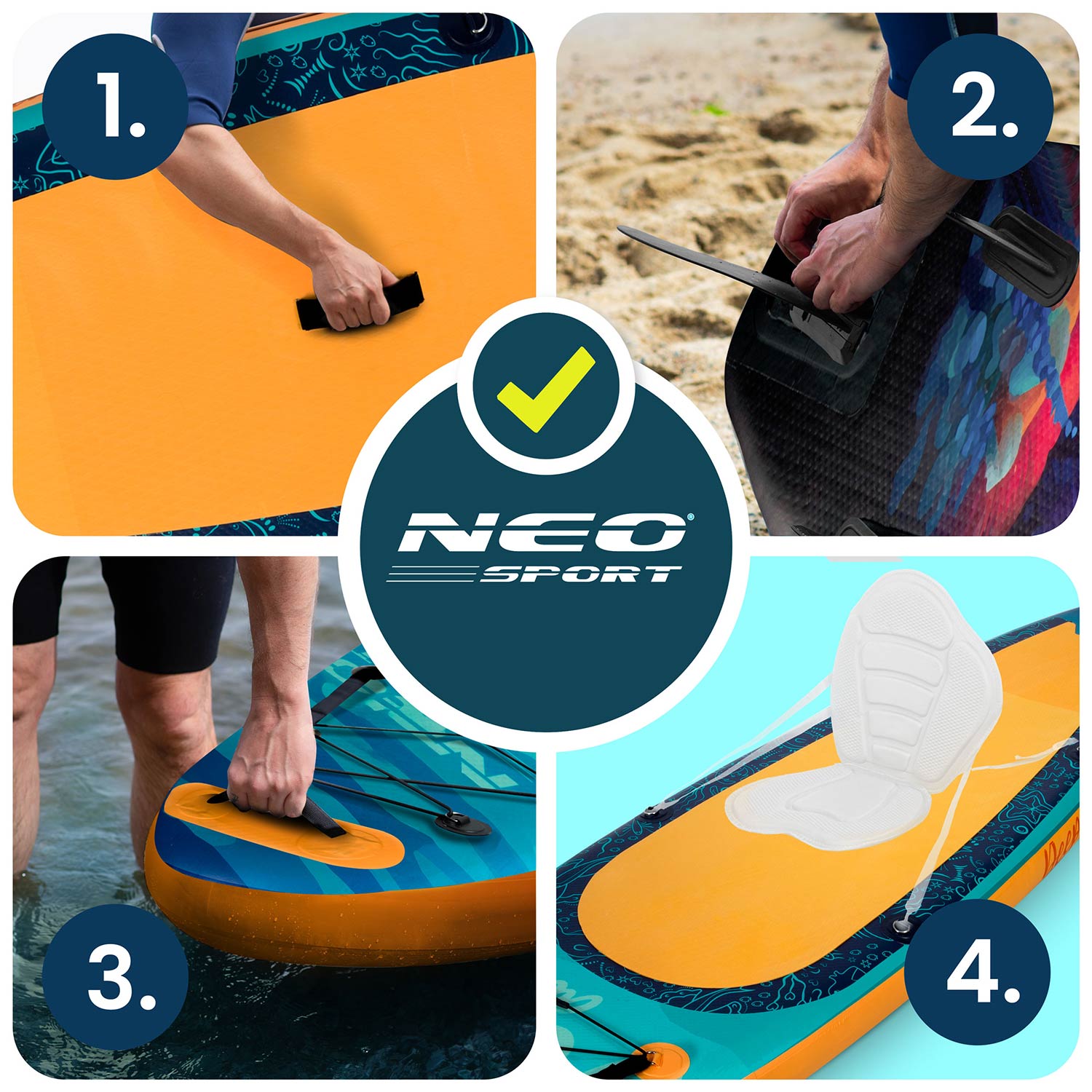 Deska SUP Aquasurf 320 x 84 x 15 cm Neo-Sport 170214