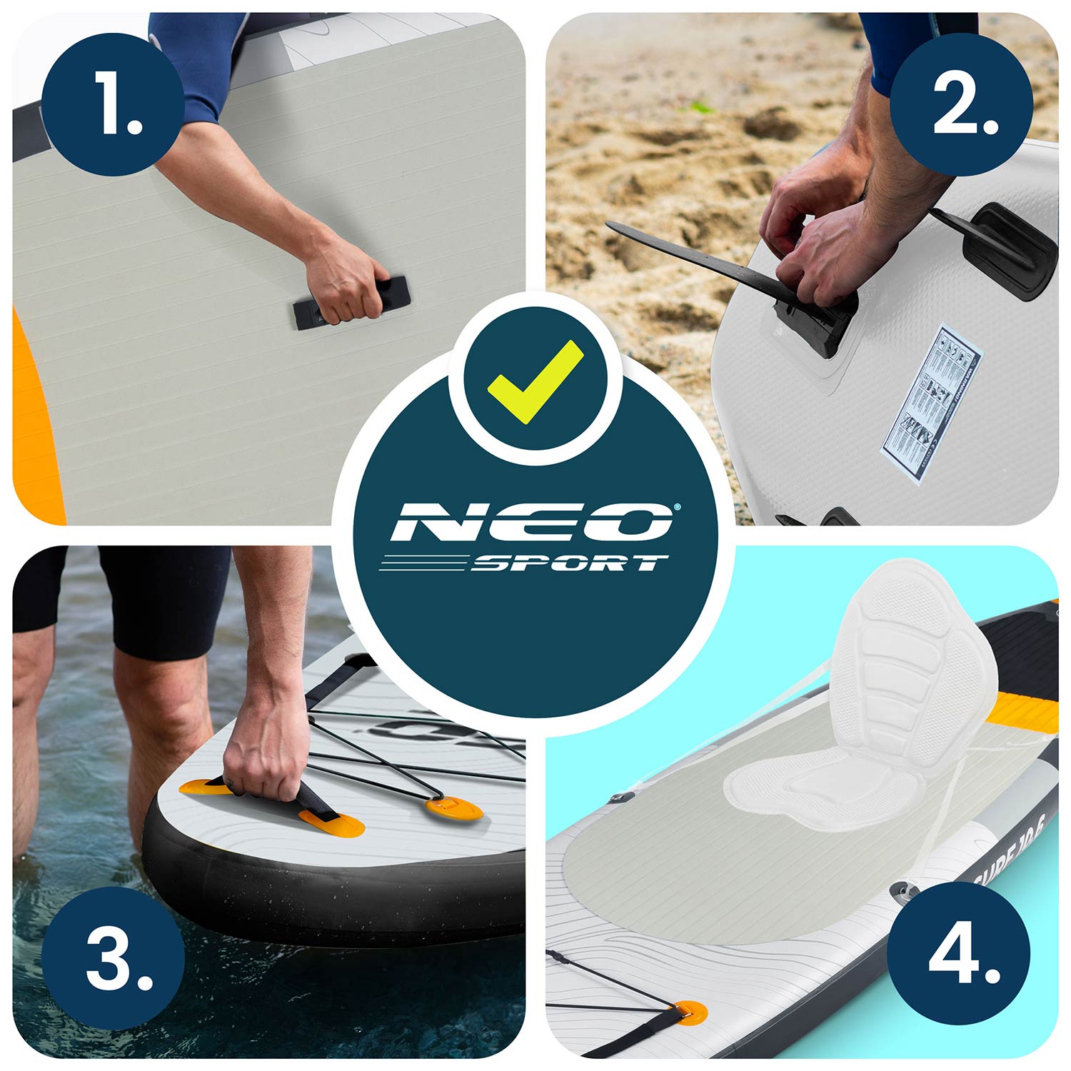 Deska SUP Aquasurf 320 x 84 x 15 cm Neo-Sport 170211