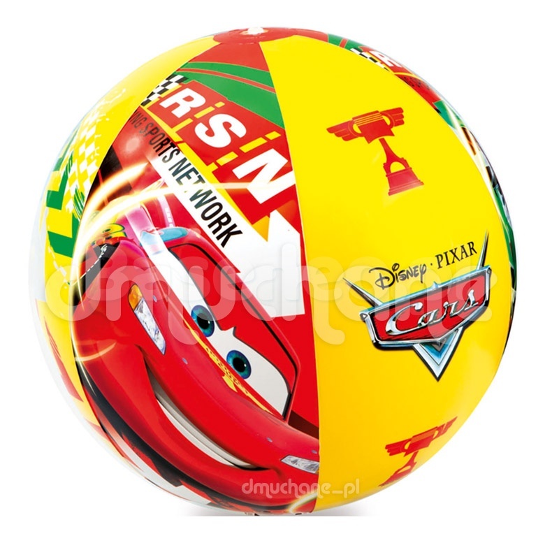 Dmuchana piłka plażowa Auta śr. 61 cm INTEX 58053
