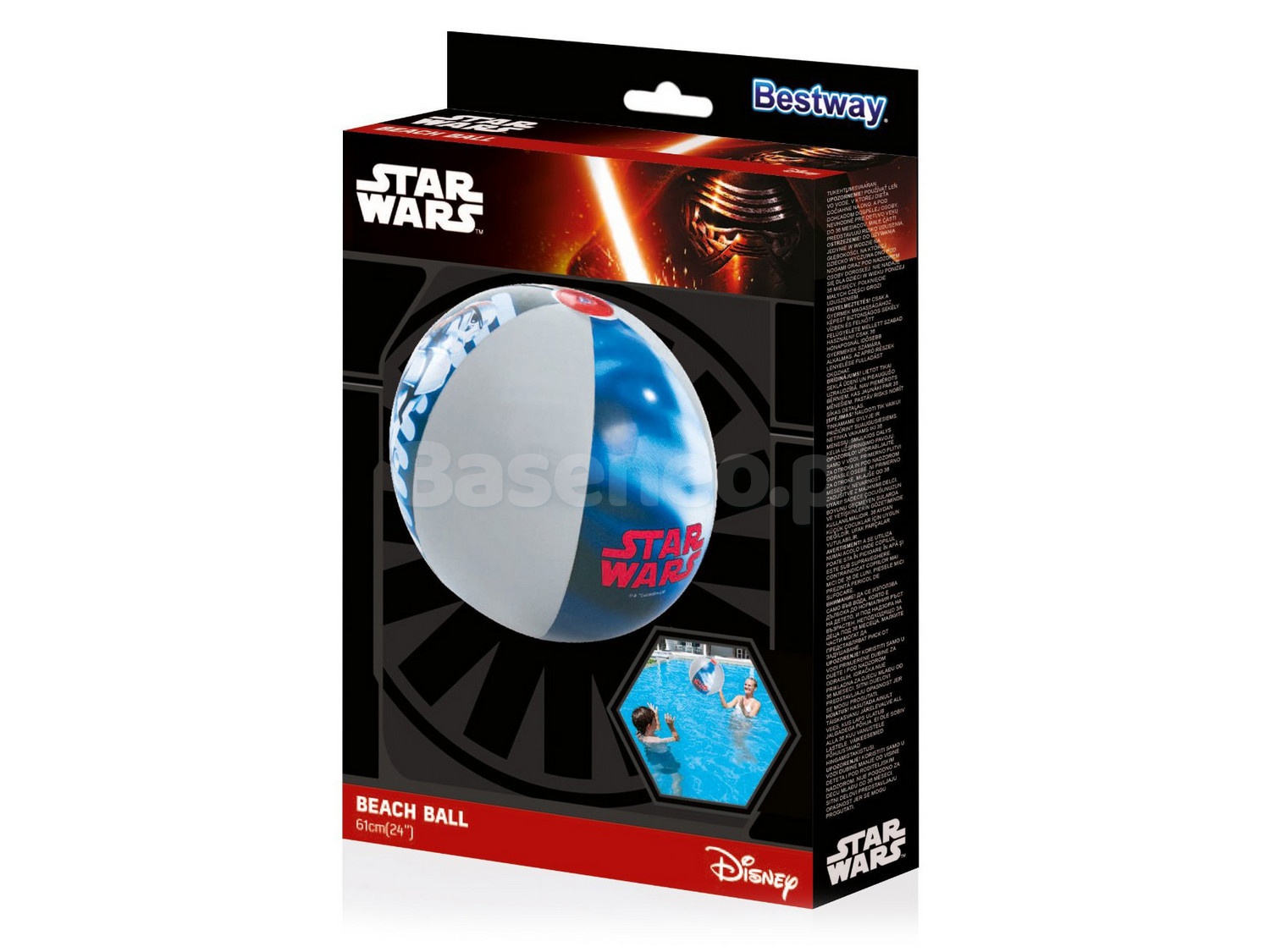 Dmuchana piłka plażowa Star Wars 61cm Star Wars Bestway 91204