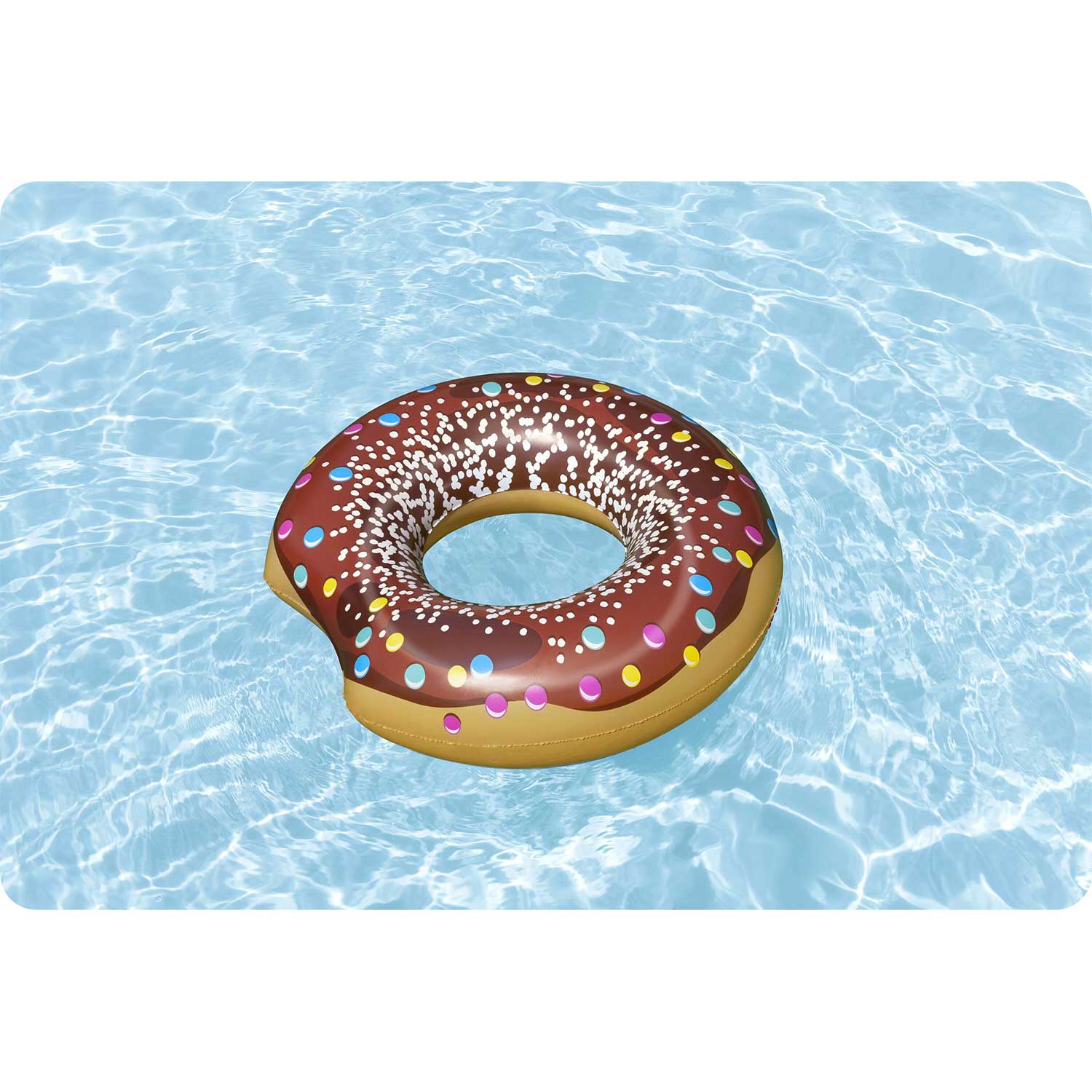 Dmuchane koło plażowe do pływania brązowy Donut 107cm BESTWAY