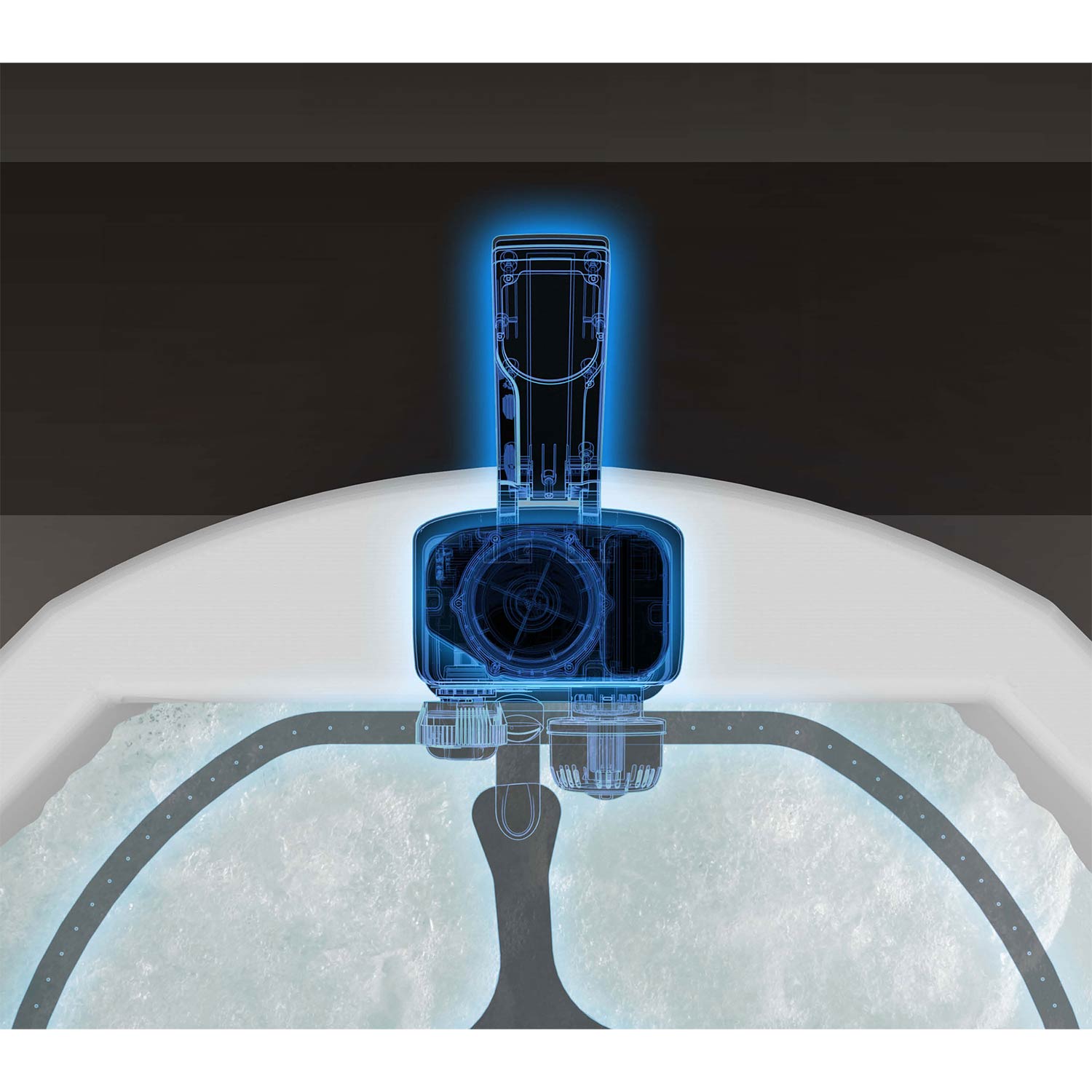 Dmuchane SPA ogrodowe AirJet Carrara WiFi hydromasaż 6 osobowe Bestway 6001V