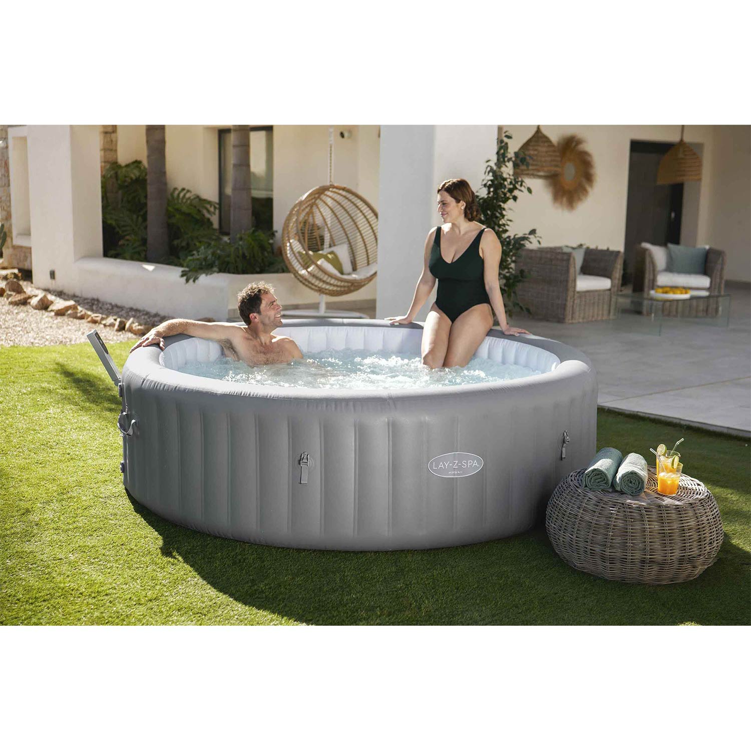 Dmuchane SPA ogrodowe Lay-Z Hawaii 8 osobowe hydromasaż Bestway 6001J