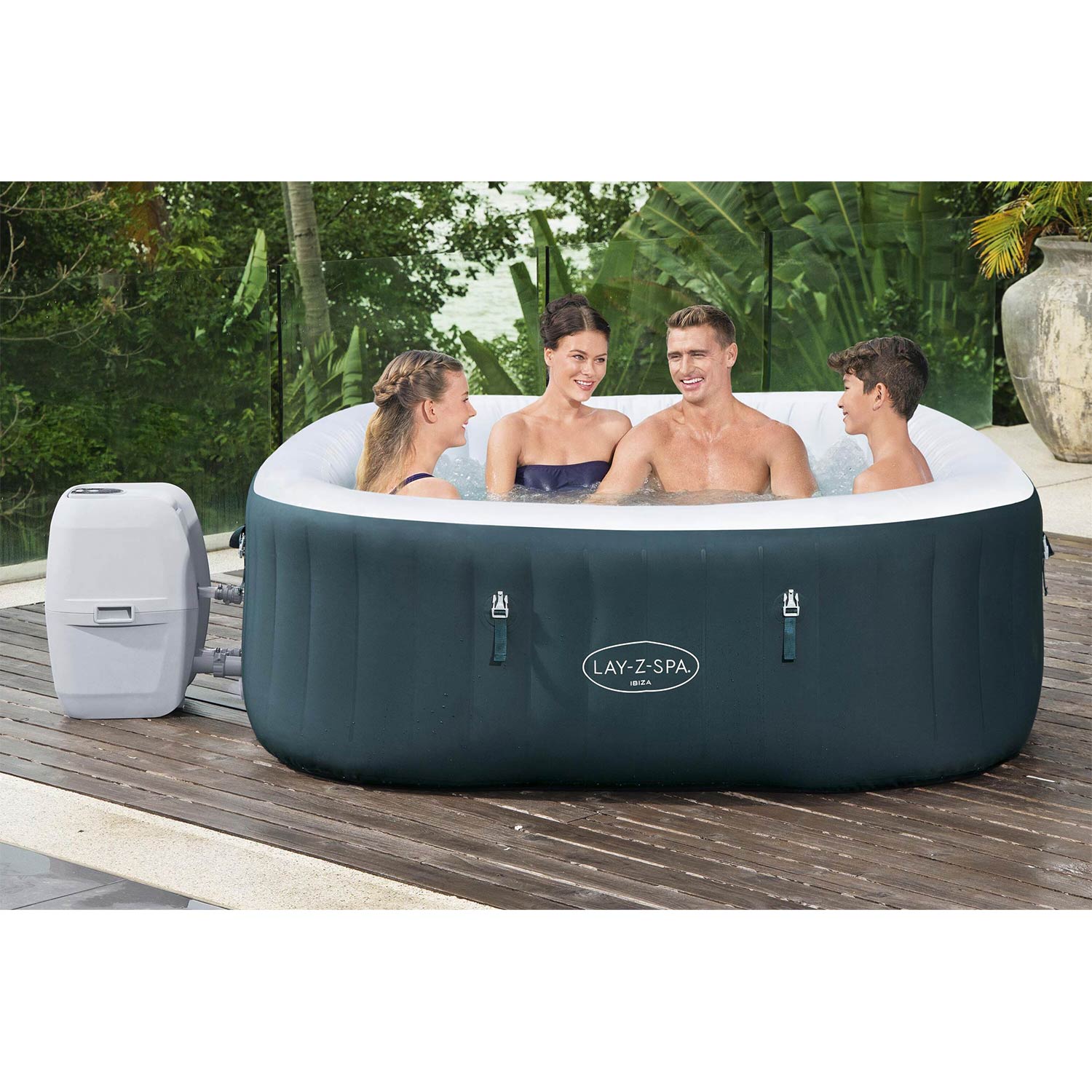 Dmuchane SPA ogrodowe Lay-Z Ibiza 6 osobowe hydromasaż Bestway 6002U