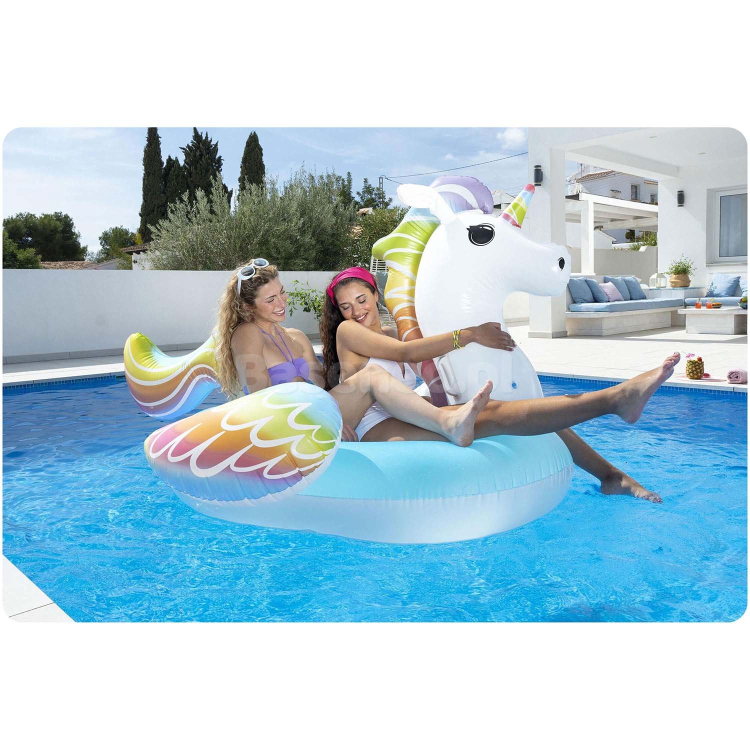 Dmuchany Jednorożec XXL 224x164cm Bestway