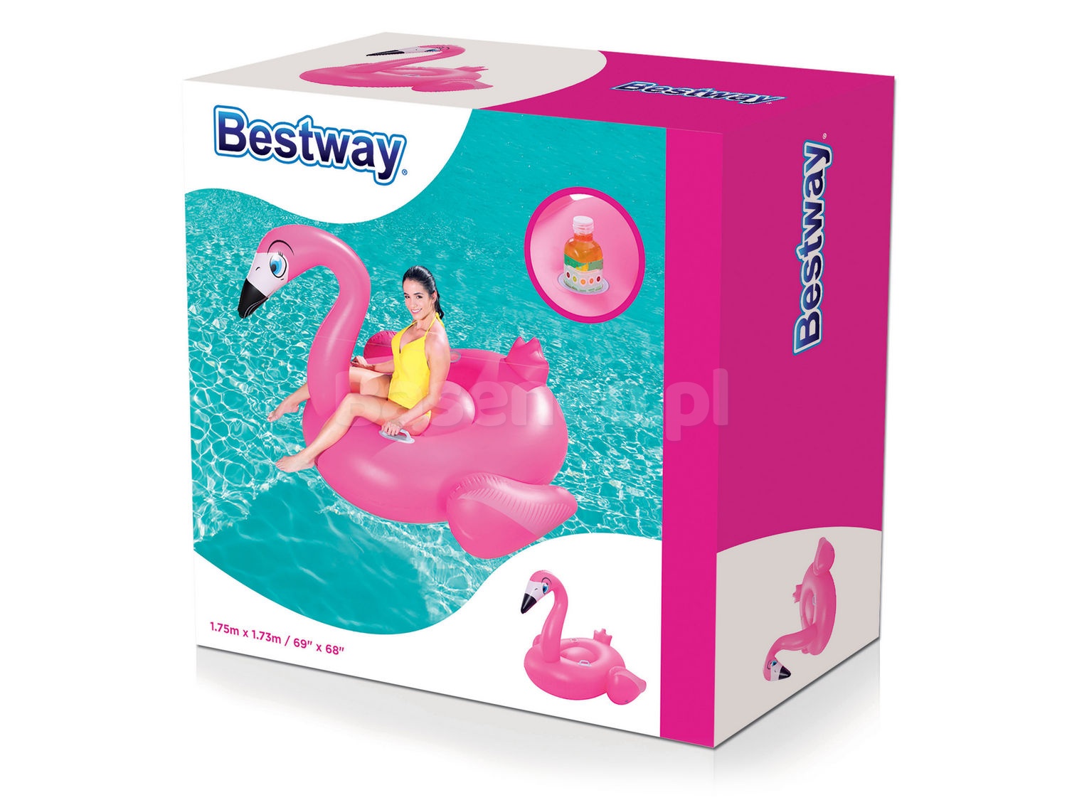 Dmuchany materac flaming 175 x 173 cm Bestway 41108