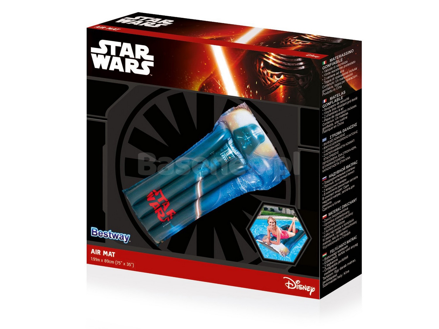 Dmuchany materac Star Wars 191 x 81 cm Bestway 91202