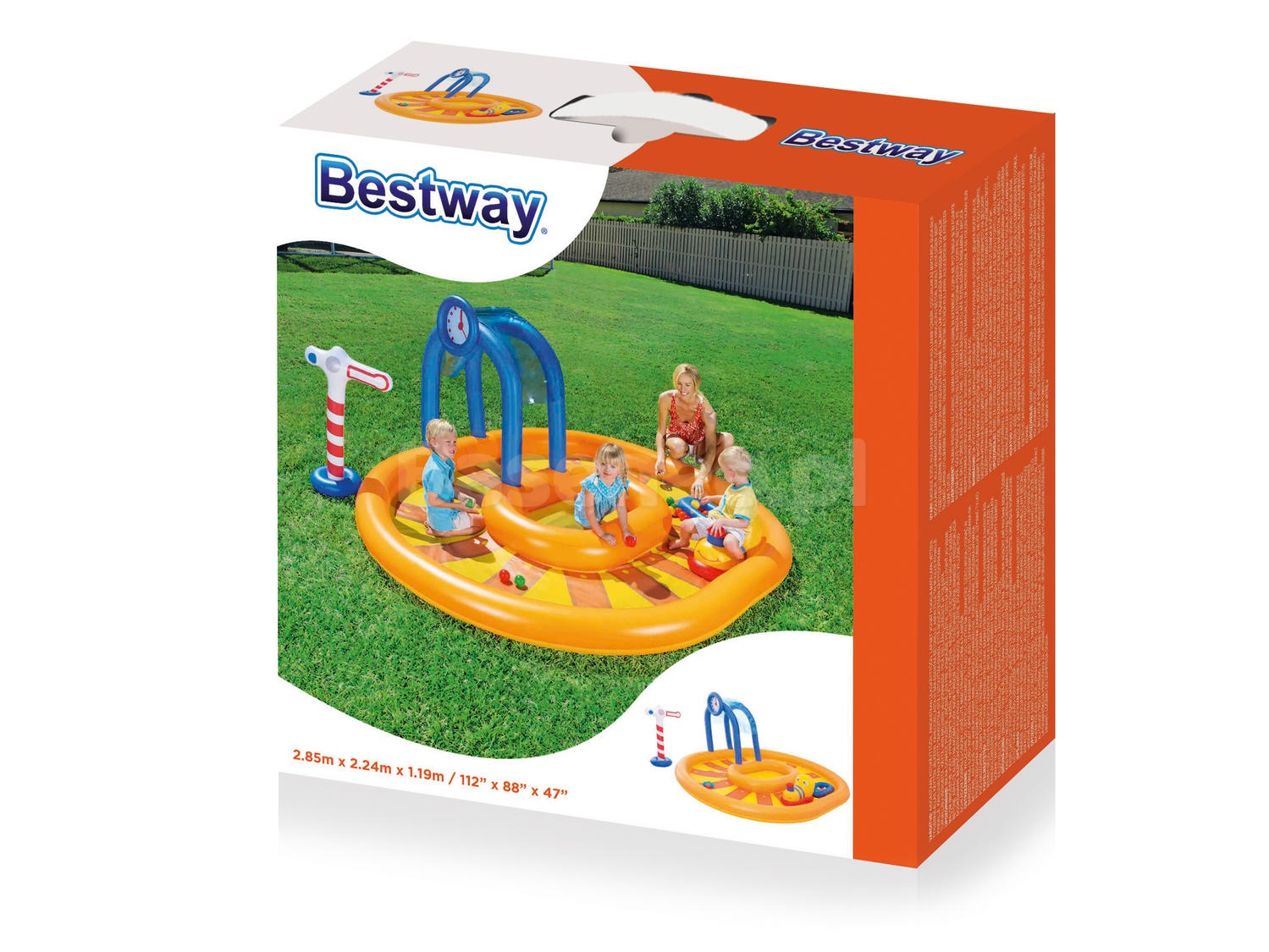 Dmuchany plac zabaw pociąg 285 x 224 x 119 cm Bestway 53061