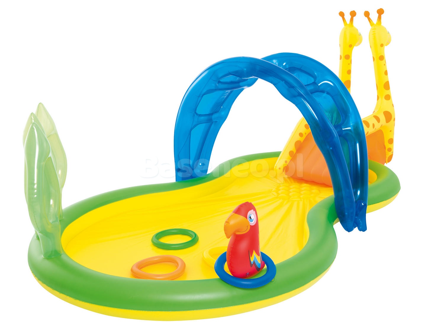 Dmuchany plac zabaw zoo 338 x 167 x 129 cm Bestway 53060