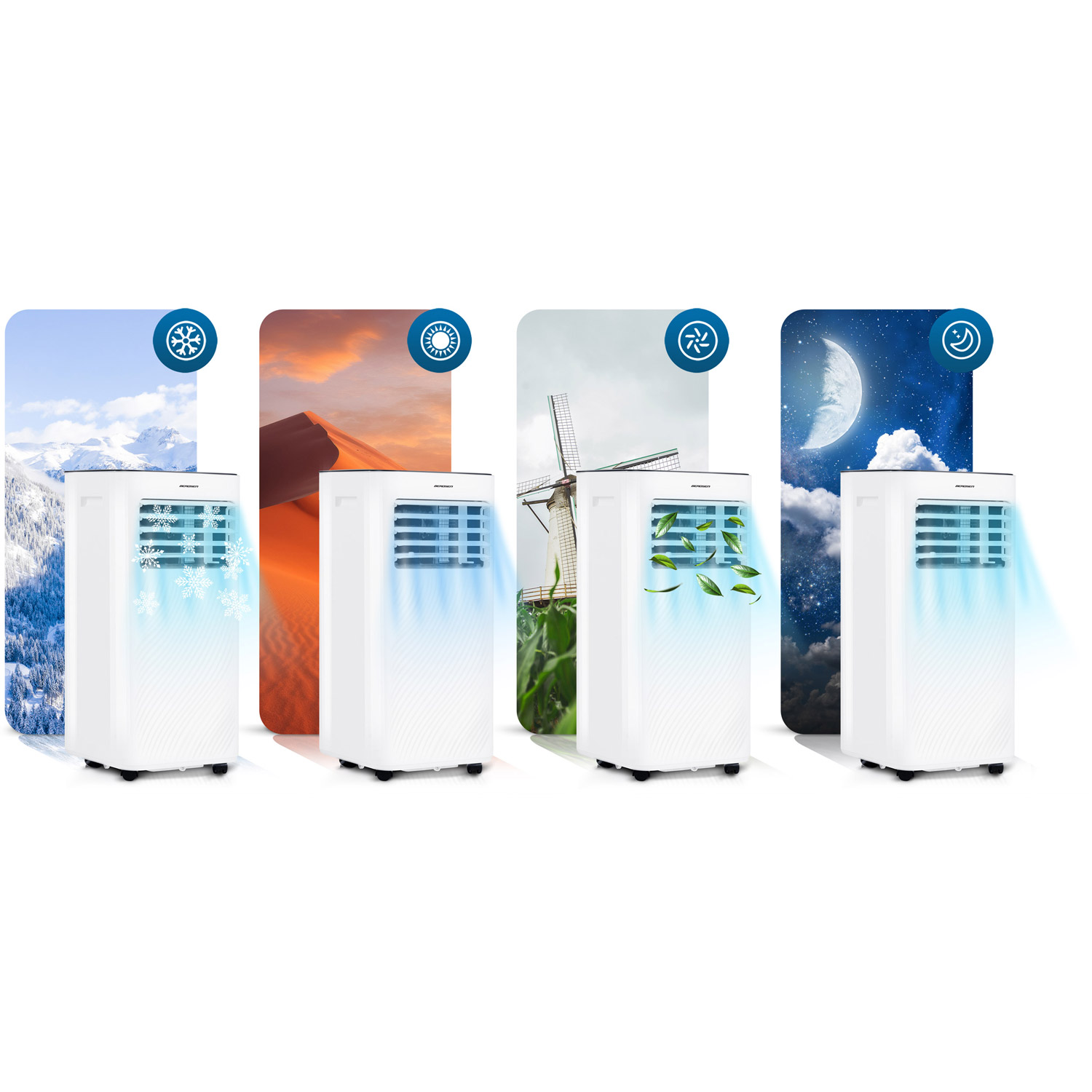 Klimatyzator przenośny z uszczelką okienną 9000 BTU Berdsen BD-582