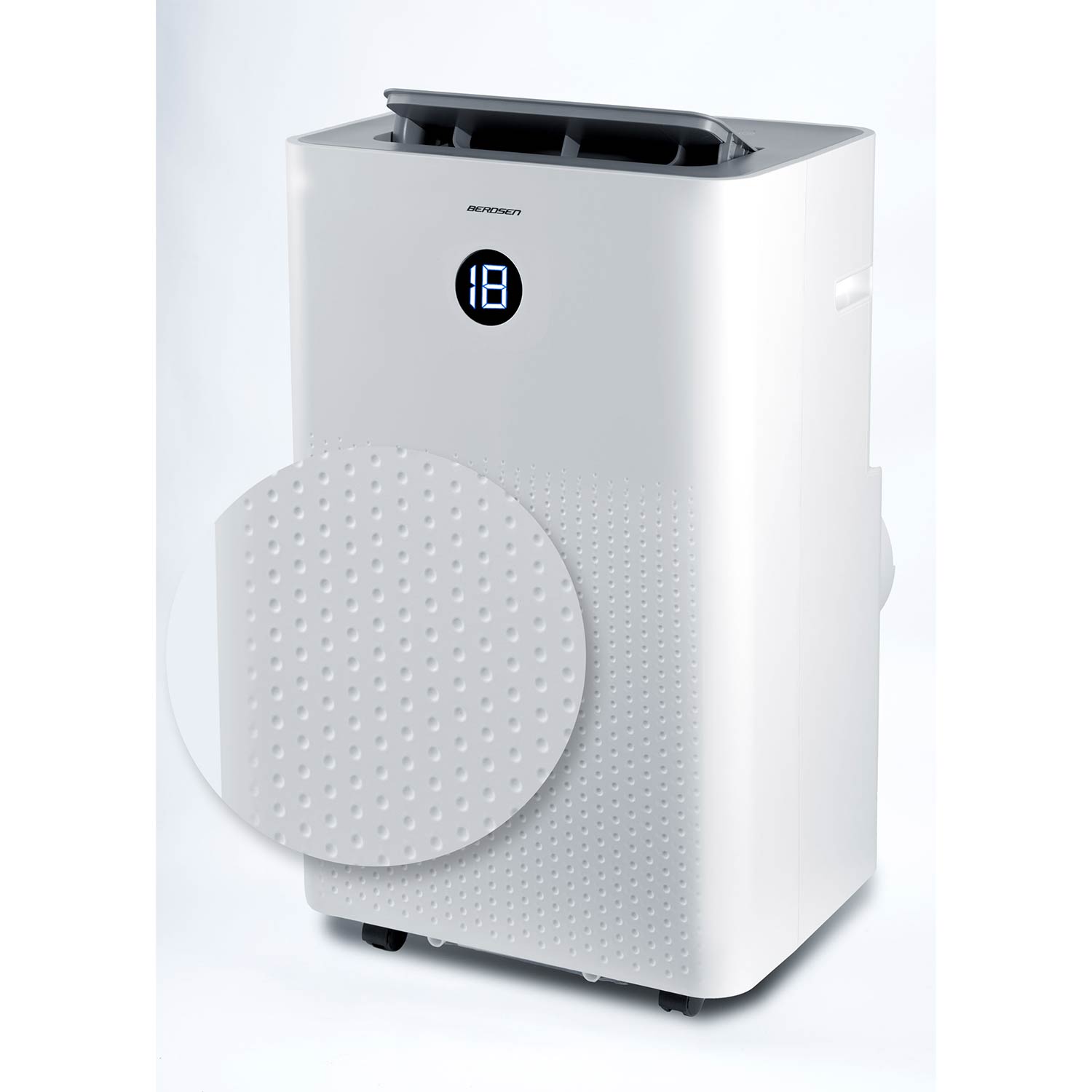 Klimatyzator przenośny z uszczelką 14000 BTU osuszacz grzanie WiFi 37l/24h Berdsen BD-584