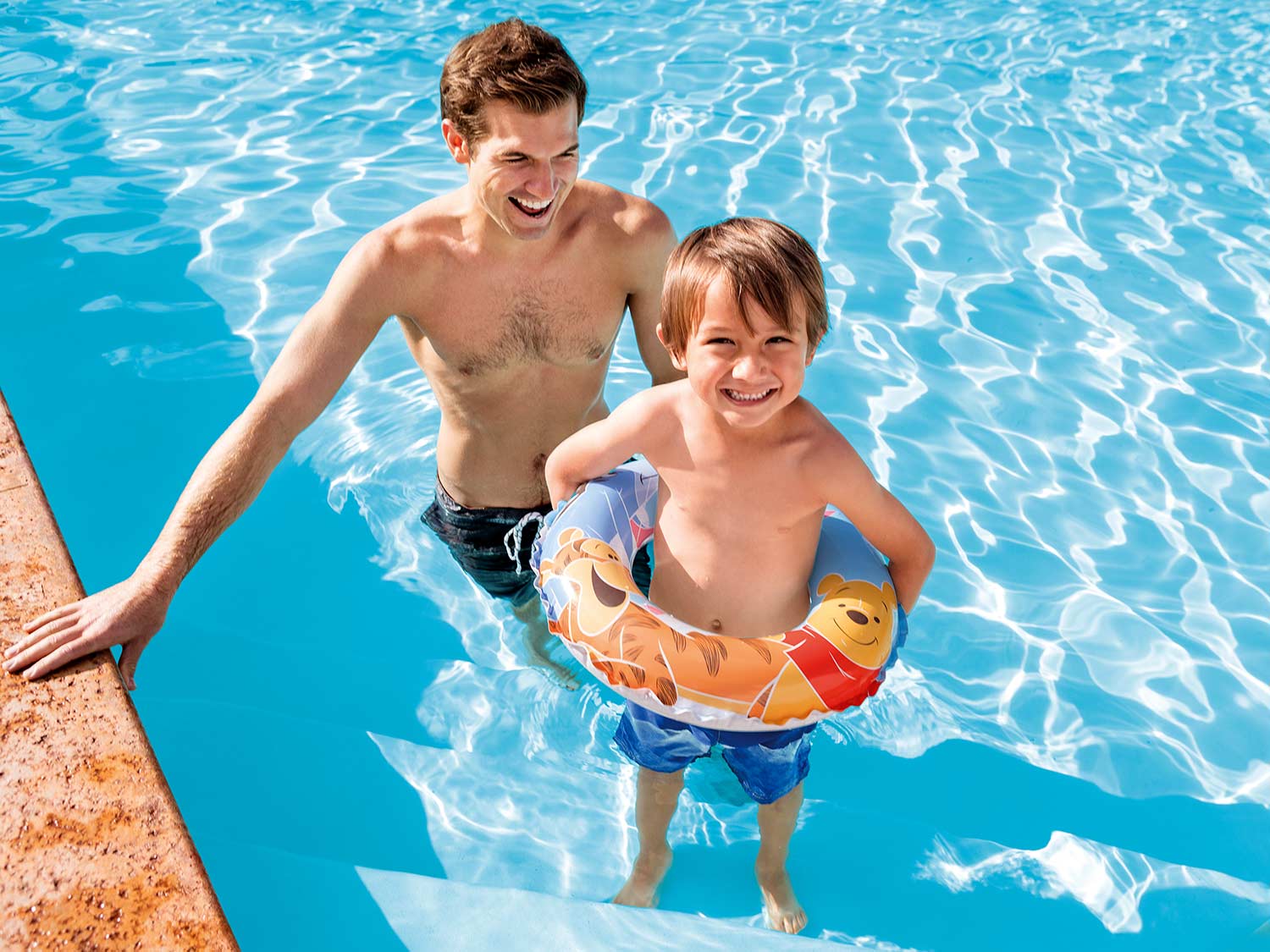 Kółko plażowe do pływania Kubuś Puchatek INTEX 58228