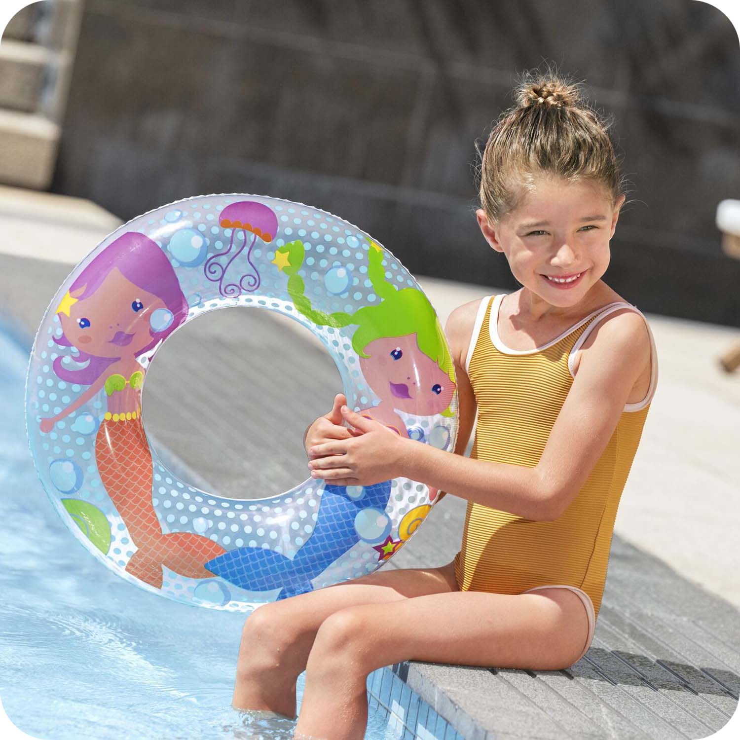 Koło plażowe do pływania syreny dla dzieci Bestway 36113
