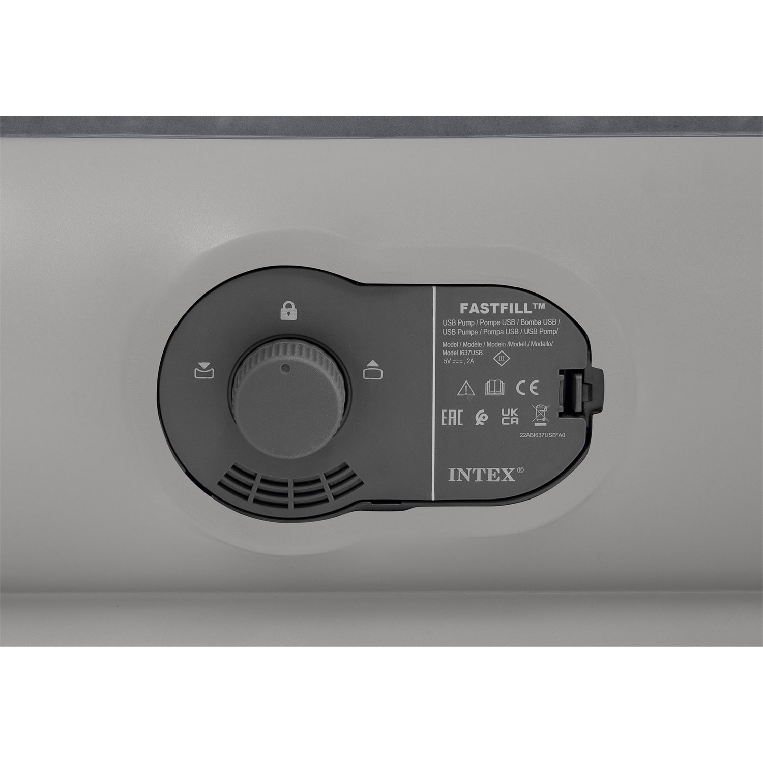Materac dmuchany 191x 99x30cm z wbudowaną pompką elektryczną INTEX 64112