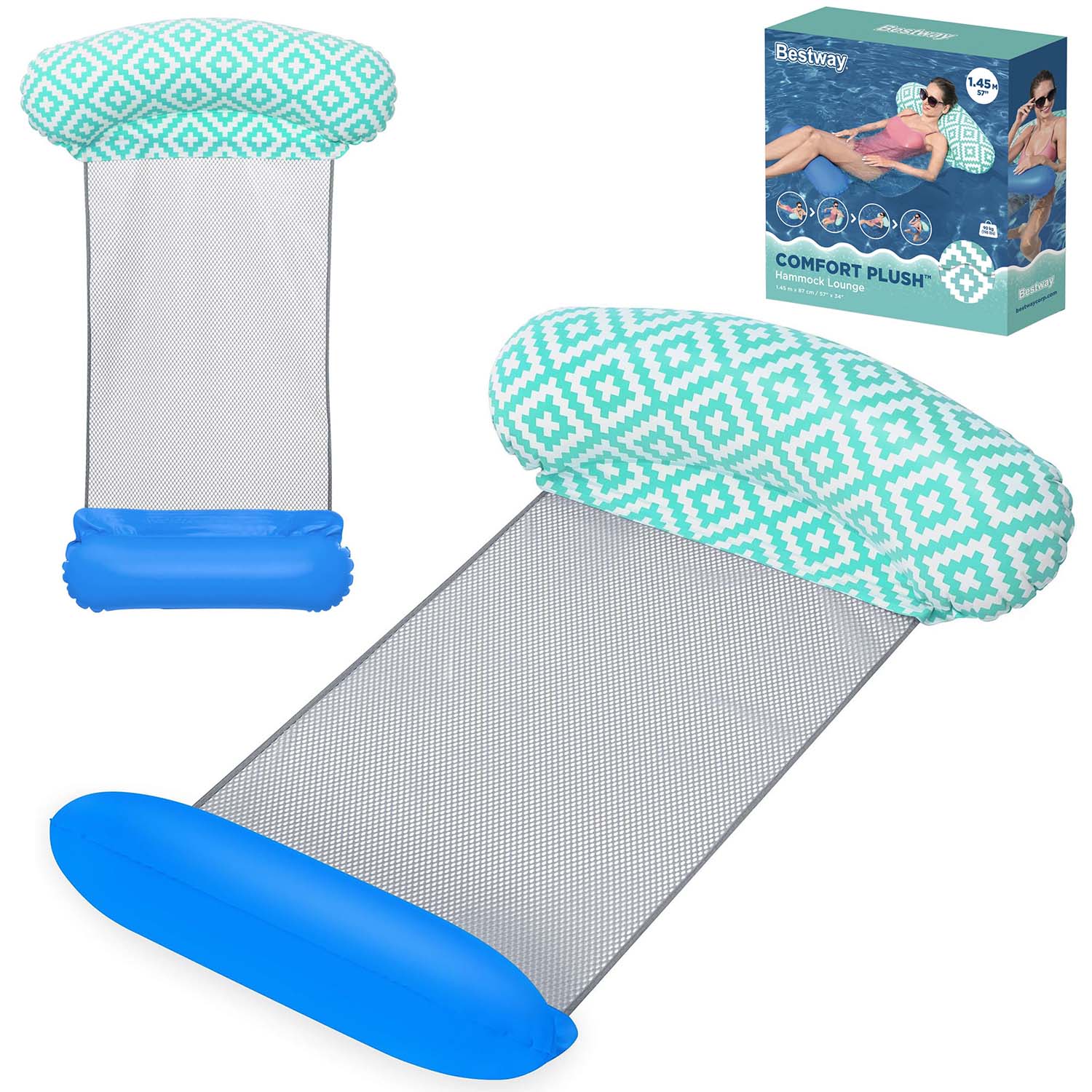 Materac dmuchany do pływania Comfort Plush Bestway 43555
