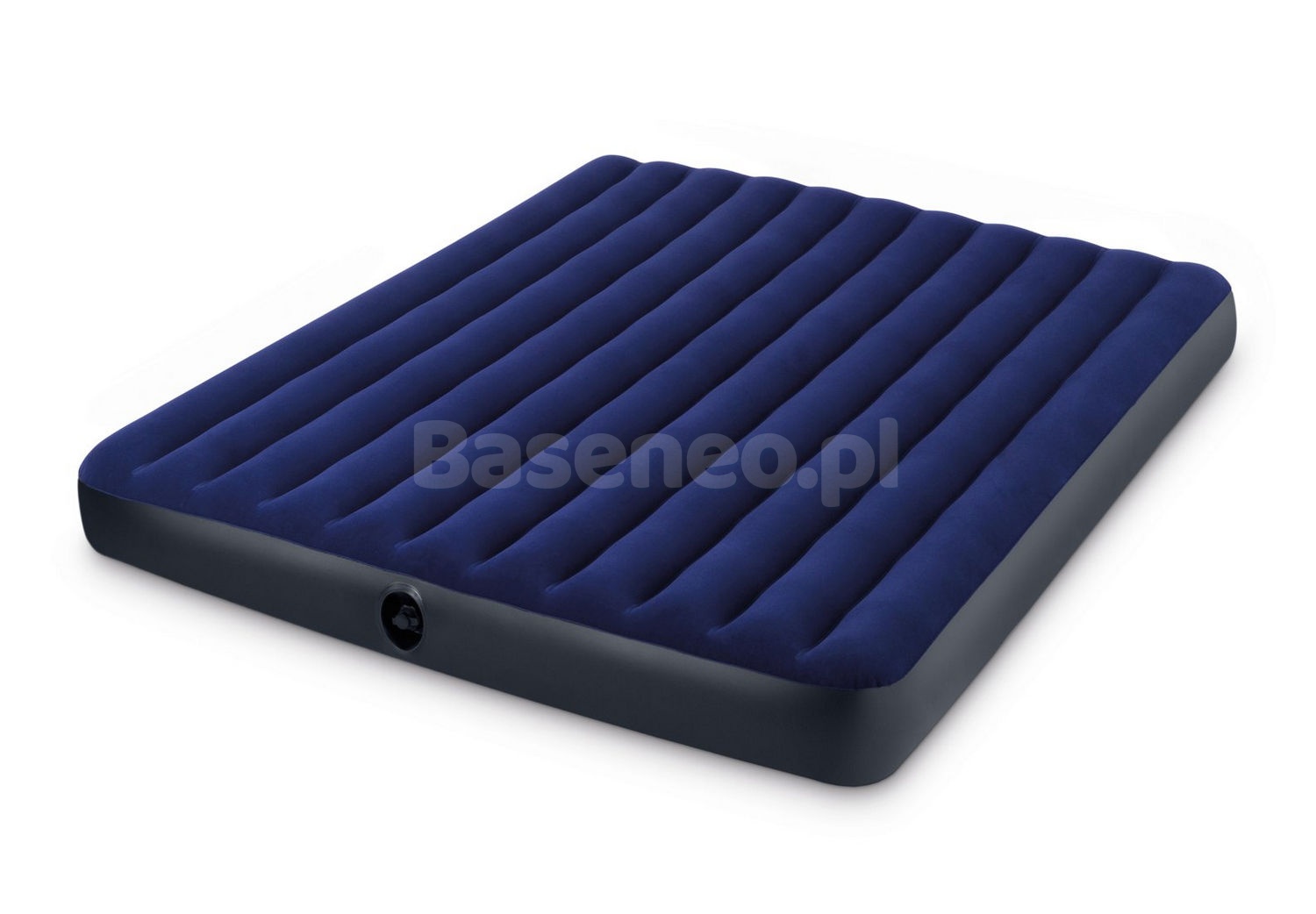 Materac welurowy King 203 x 183 x 22 cm INTEX 68755 + pompka 68612