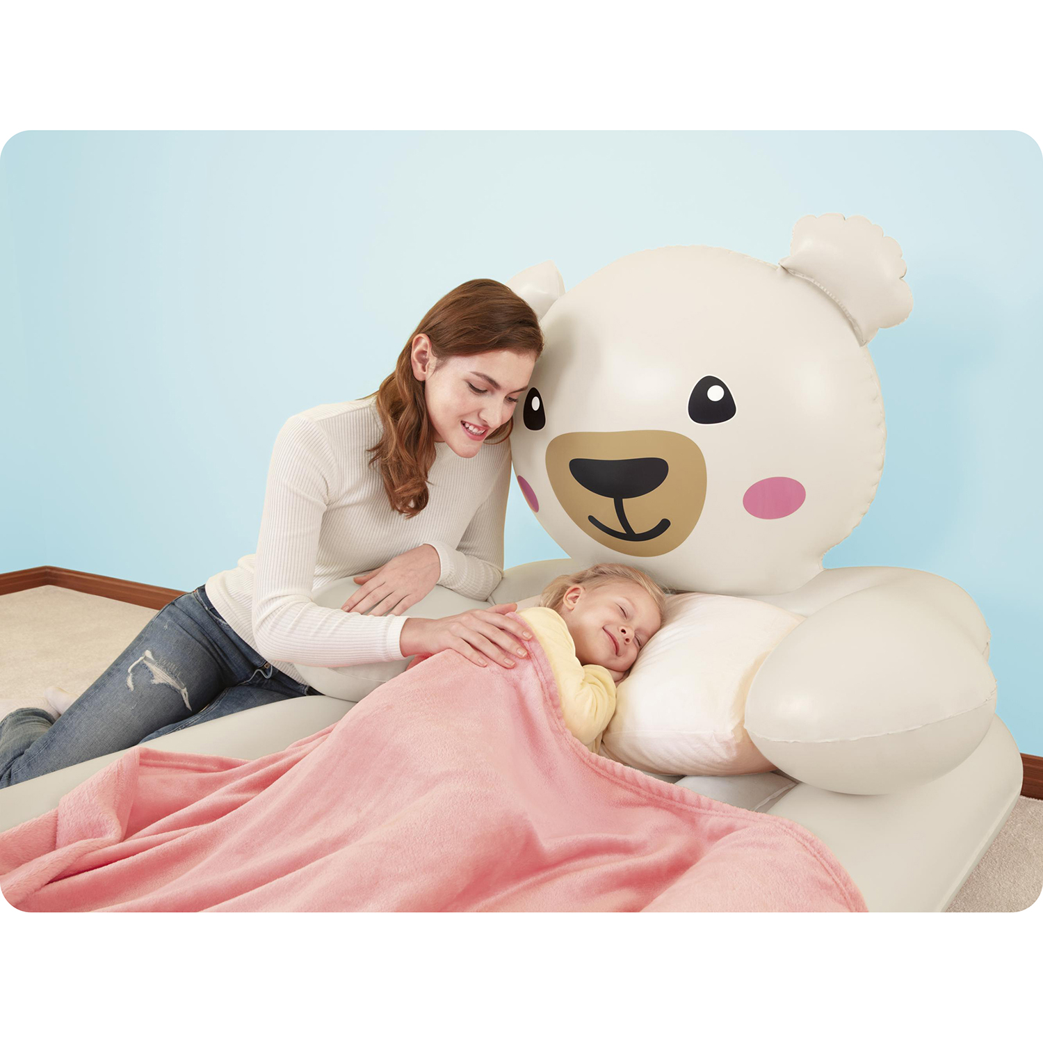 Materac welurowy miś Bestway 67712
