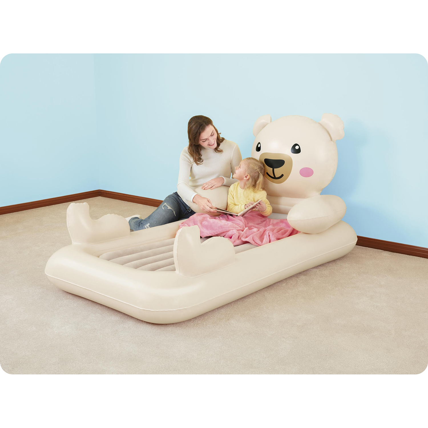 Materac welurowy miś Bestway 67712