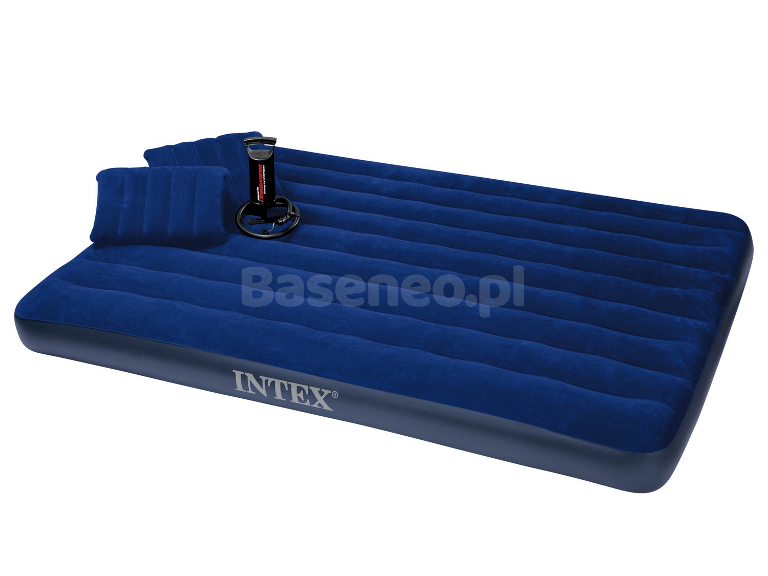 Materac dmuchany 203x152x22 cm z pompką tłokową INTEX 68765