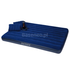 Materac dmuchany 203x152x22 cm z pompką tłokową INTEX 68765