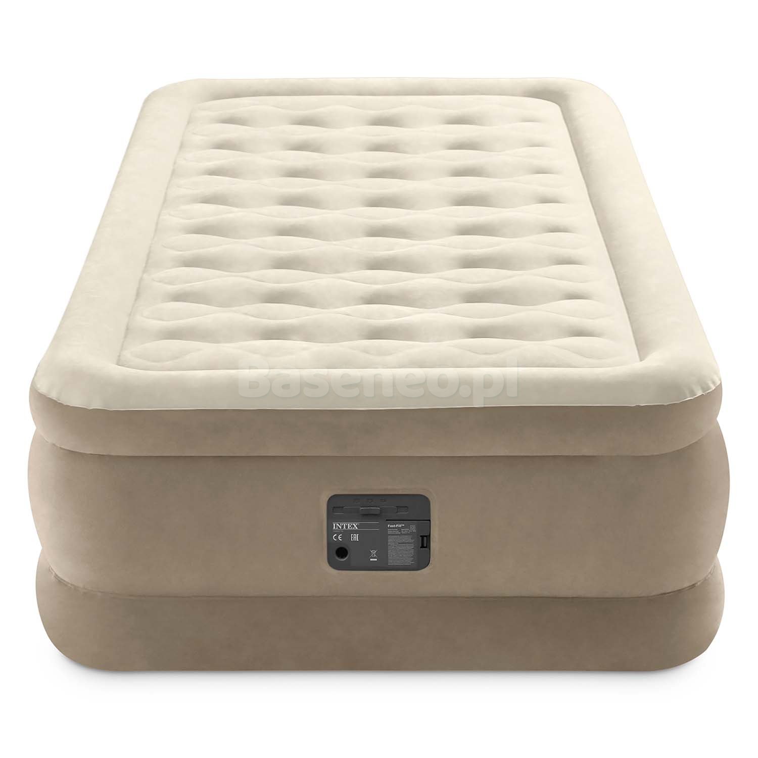 Materac welurowy z pompką 191 x 99 x 46 cm 1 os. INTEX 64426