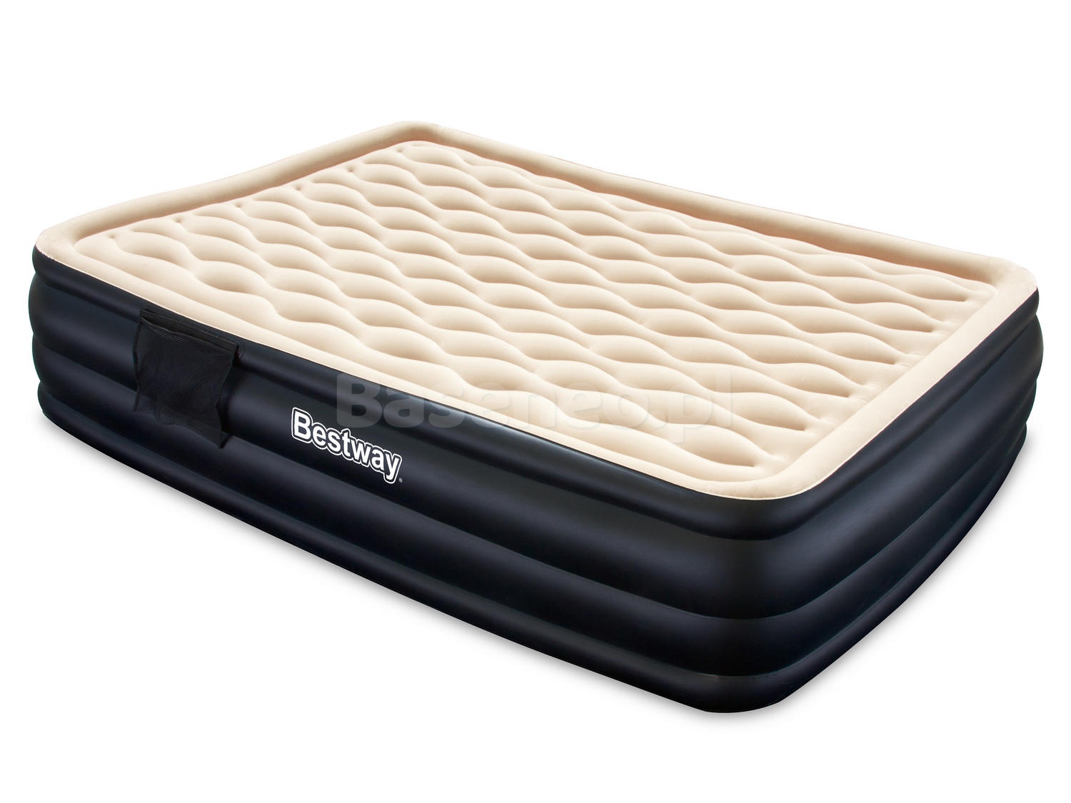 Materac welurowy z pompką elektryczną 203 x 152 x 46 cm Bestway 67432