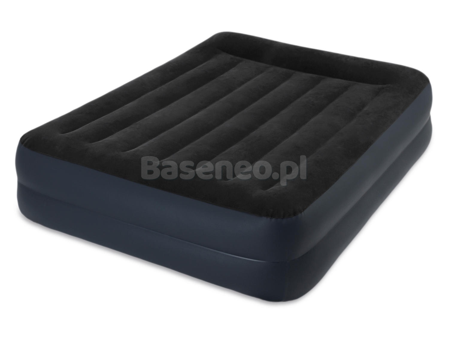 Materac welurowy z pompką elekt. 203 x 152 x 42 cm INTEX 64124