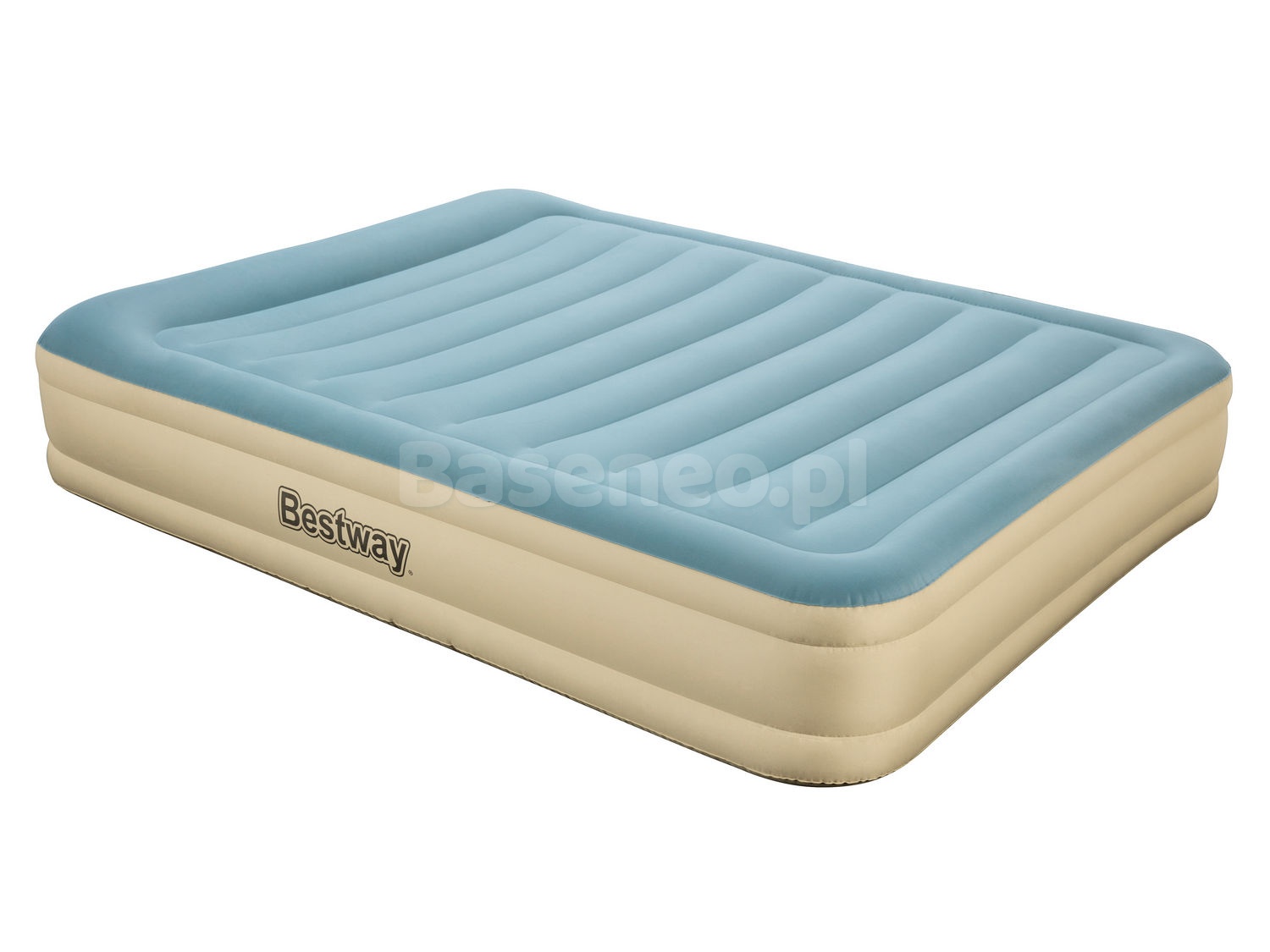 Materac welurowy z pompką elektryczną Queen 203 x 152 x 36 cm Bestway 69007