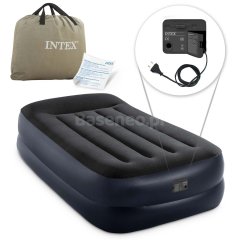 Materac welurowy z pompką elekt. 191 x 99 x 42 cm INTEX 64122