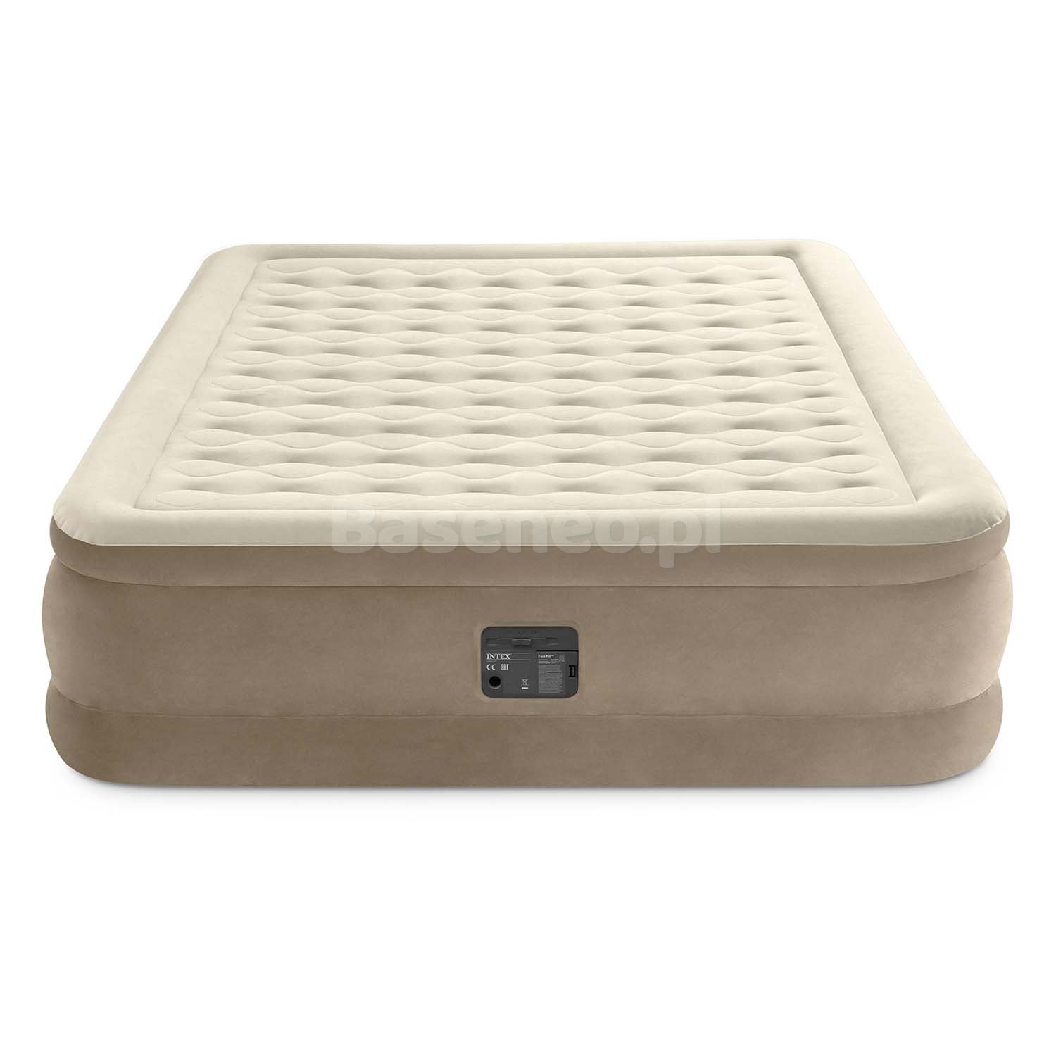Materac welurowy z pompką Intex 64428