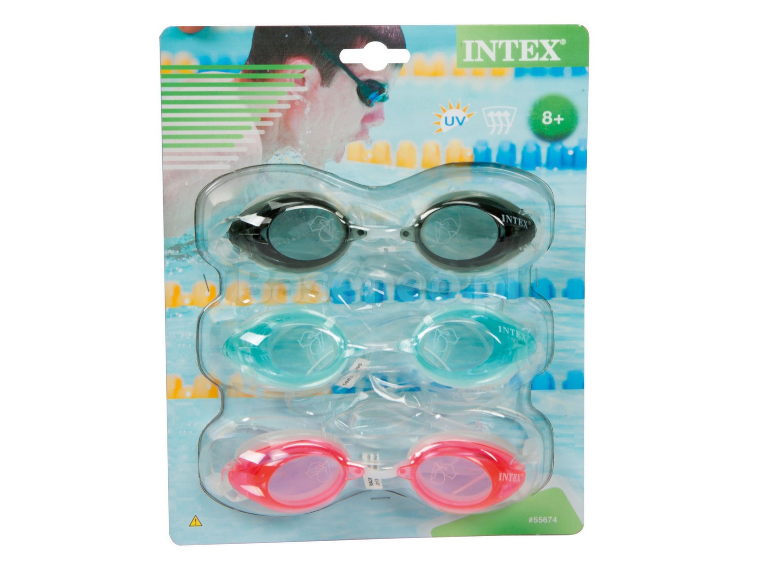 Okulary do pływania 3-pak INTEX 55674