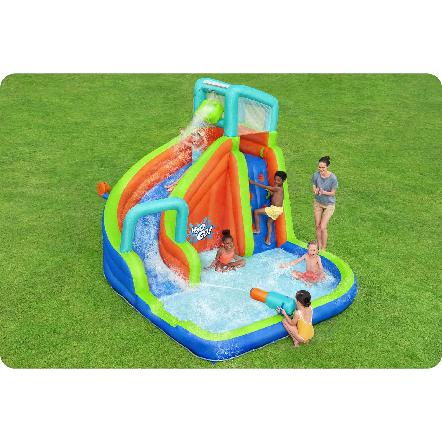 Plac zabaw dmuchany Mega Park 365 x 320 x 270 cm Bestway 53408