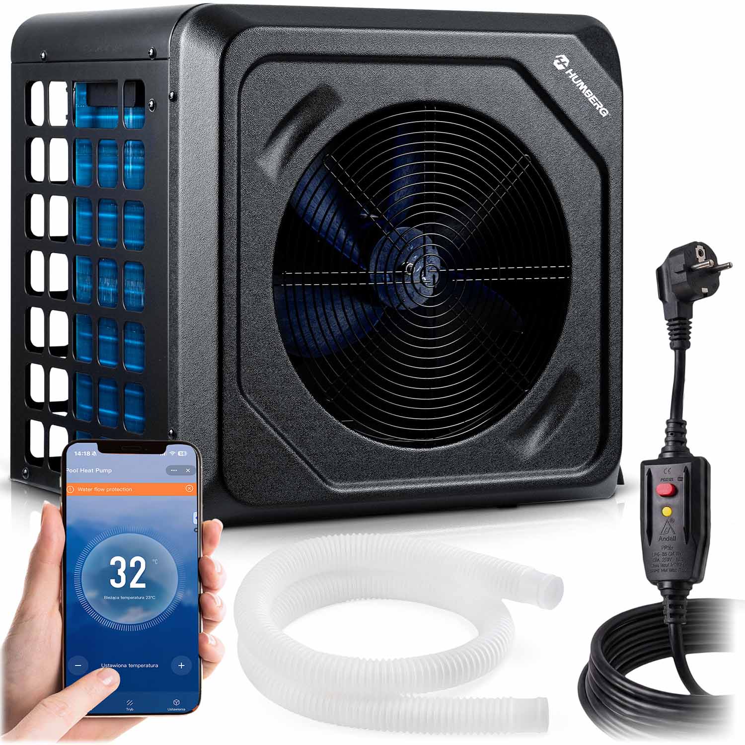 Pompa ciepła do basenu spa podgrzewacz wody 5kw Humberg HM-910