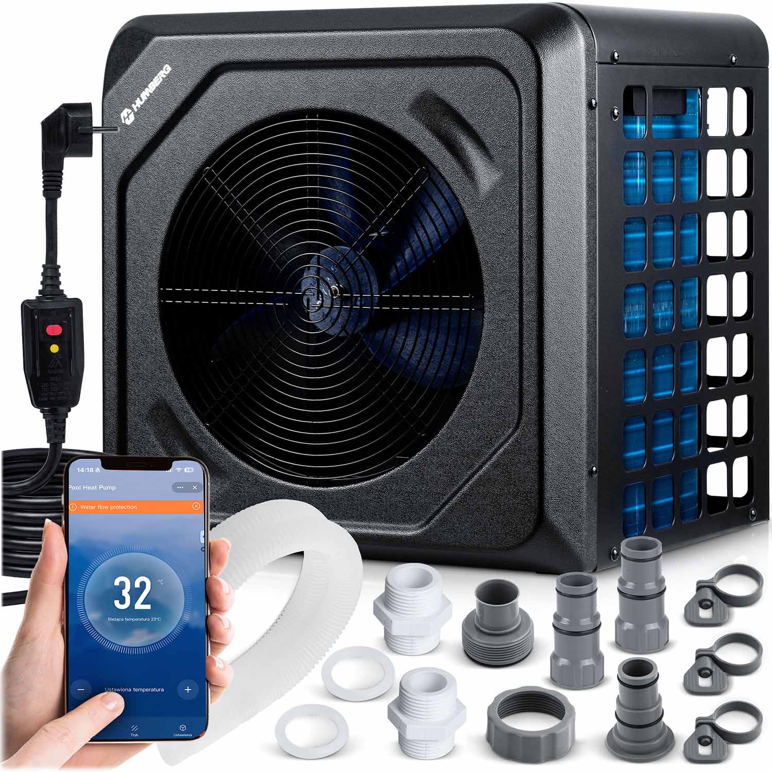 Pompa ciepła do basenu spa podgrzewacz wody 5kw Humberg HM-910