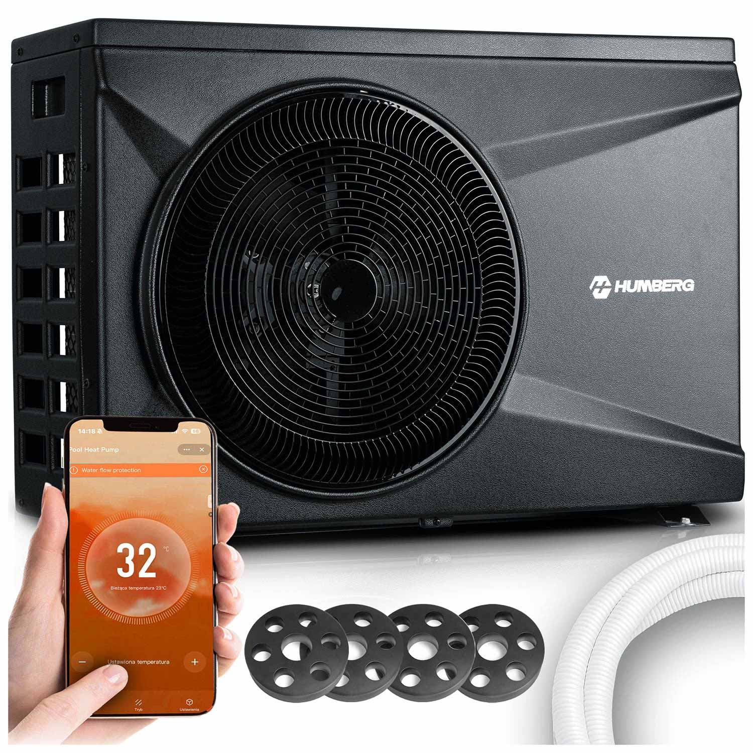 Pompa ciepła do basenu spa podgrzewacz wody 10kw Humberg HM-912