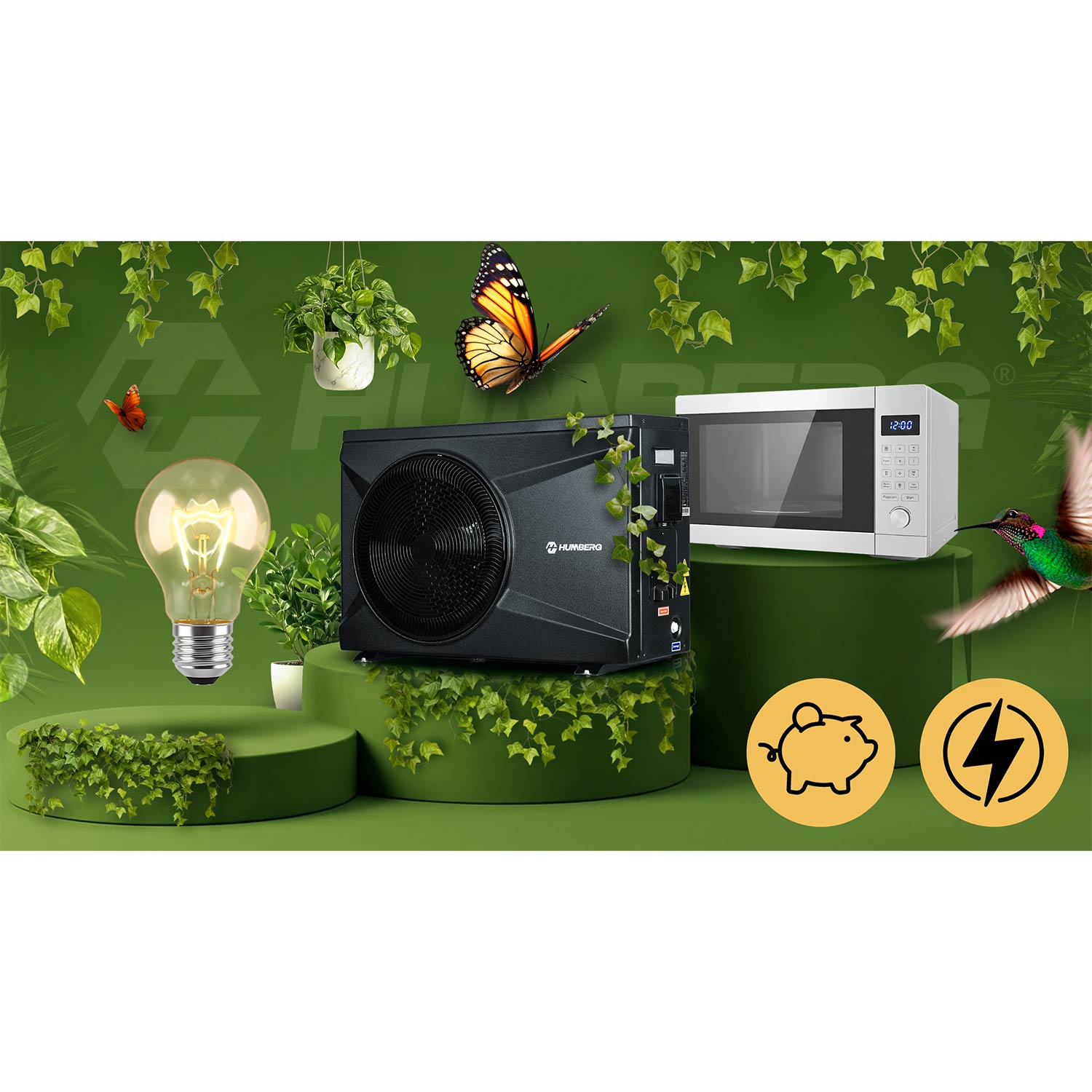 Pompa ciepła do basenu spa podgrzewacz wody 10kw Humberg HM-912