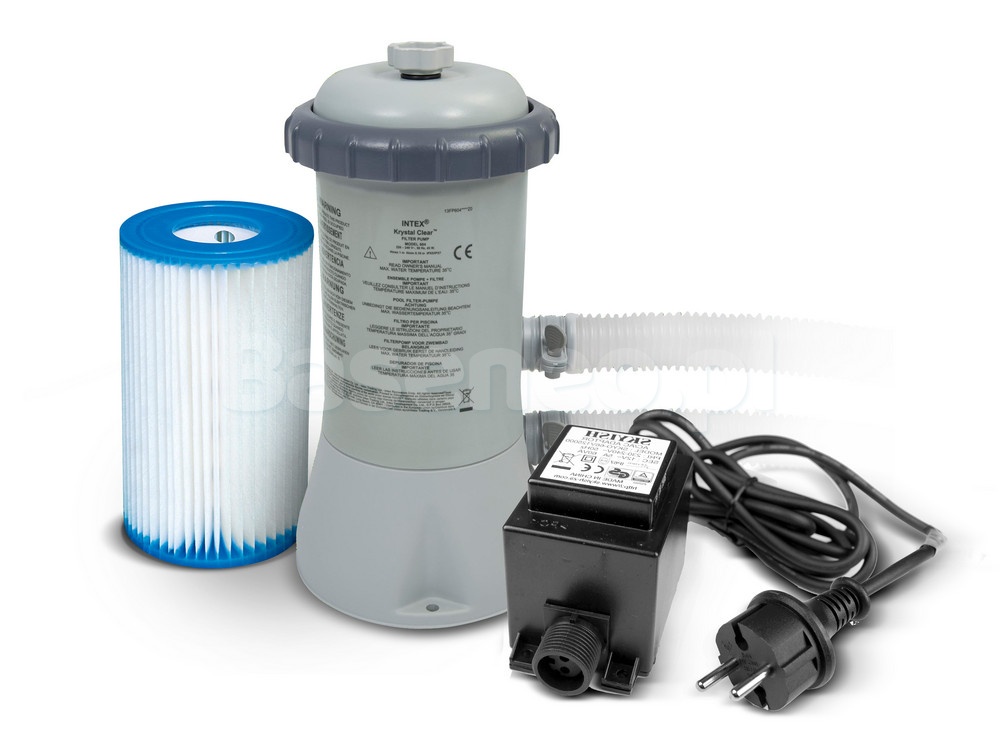 Pompa filtrująca do basenów + transformator 12V 2271L/godz INTEX 28604GS