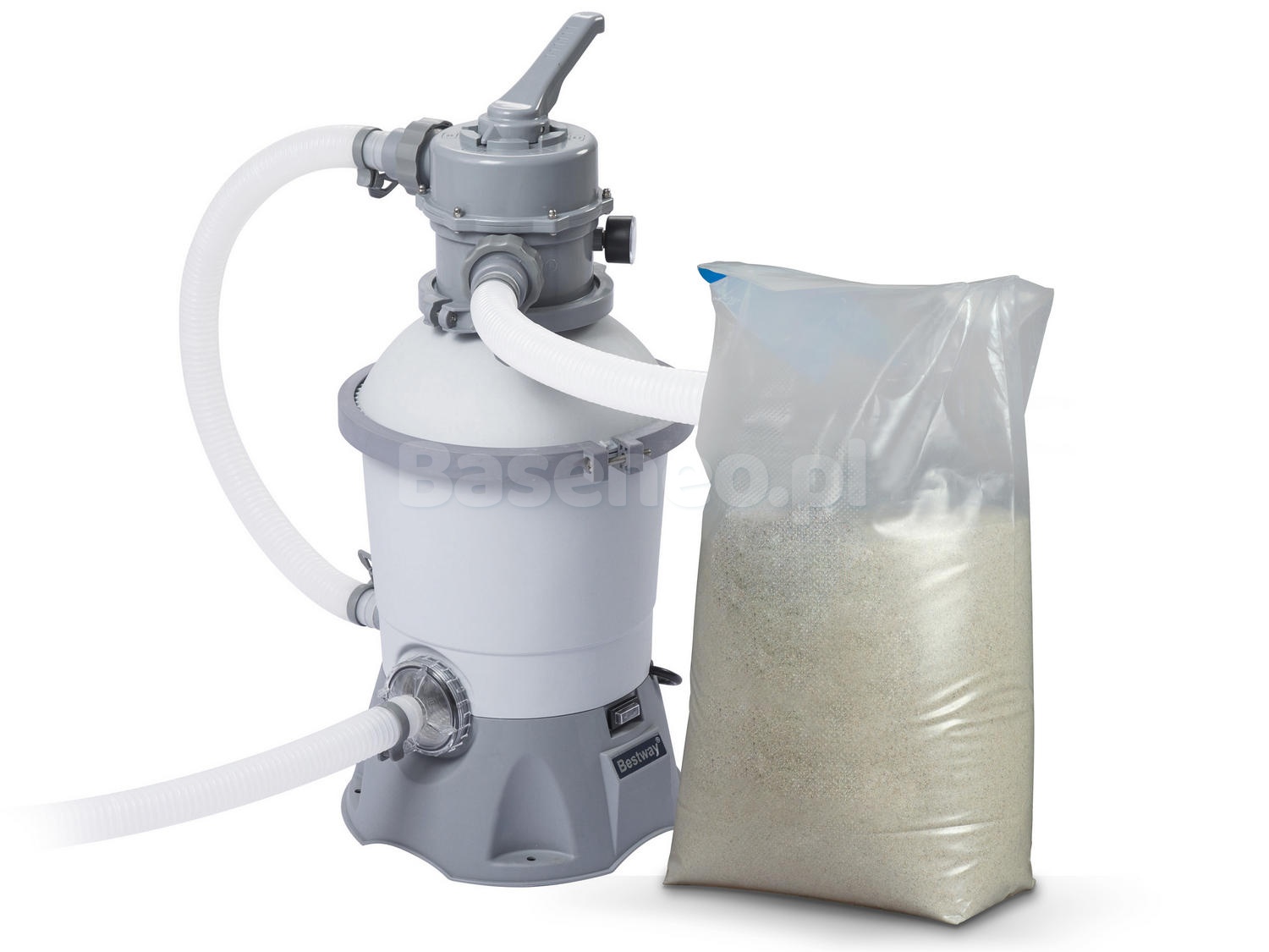 Pompa piaskowa do basenów 2006 L/h Bestway 58397 + piasek 25kg