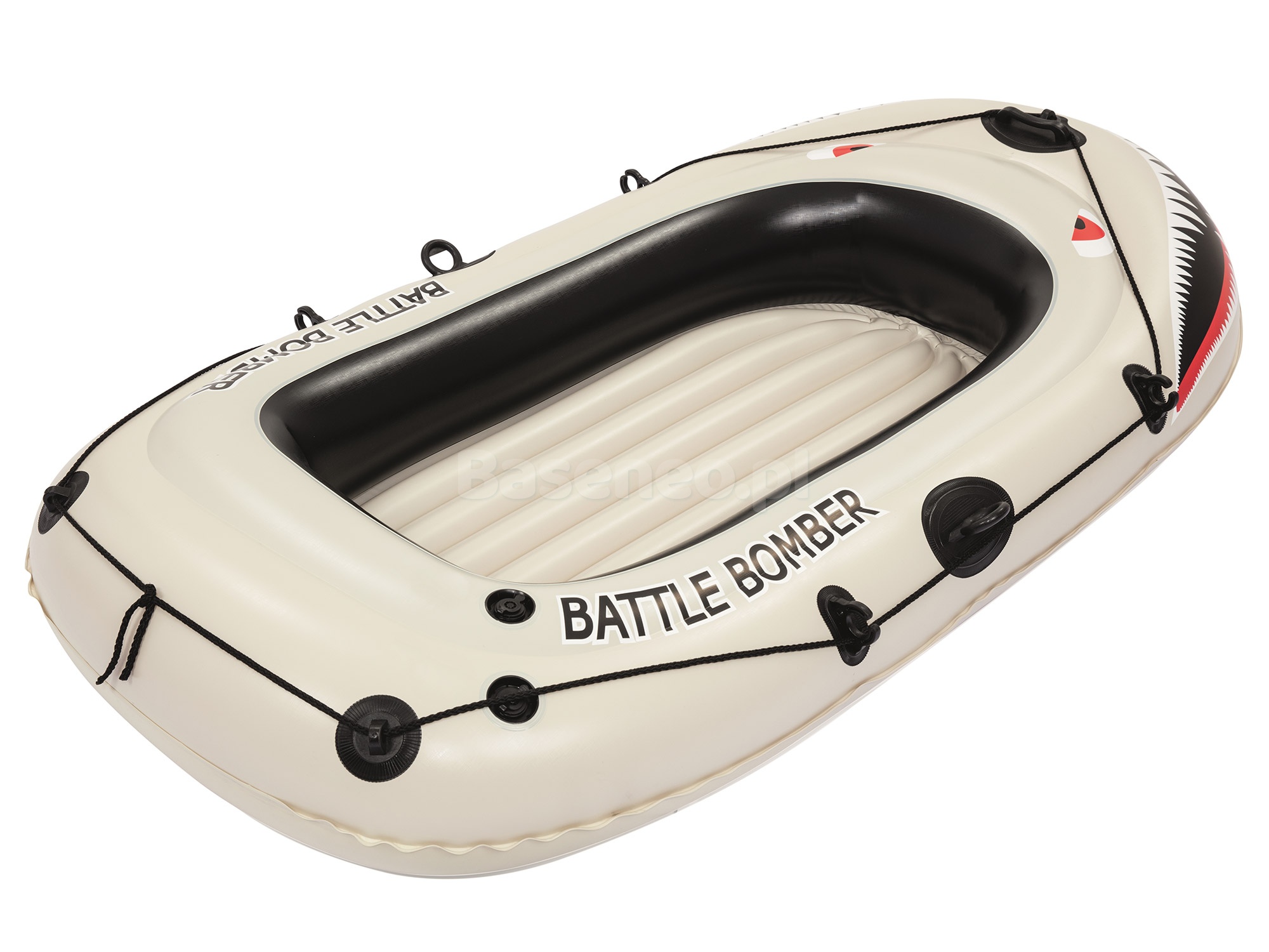 Ponton dmuchany Battle Bomber Raft 188 x 98 cm wiosła + pompka Bestway 61108
