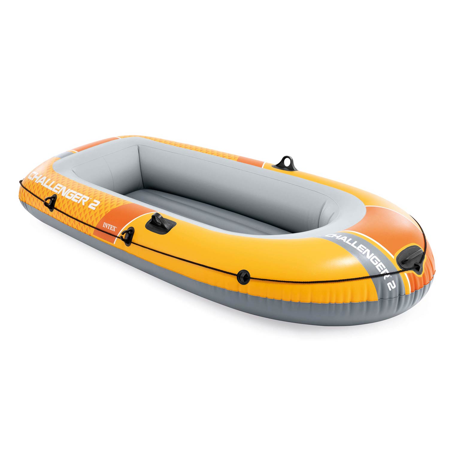 Ponton wędkarski Challenger 2os 200kg 236x114x41 cm pompka wiosła INTEX 66313