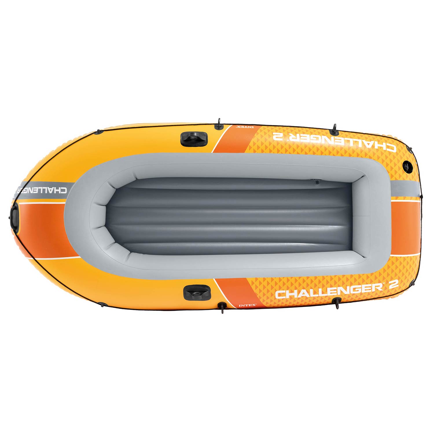 Ponton wędkarski Challenger 2os 200kg 236x114x41 cm pompka wiosła INTEX 66313